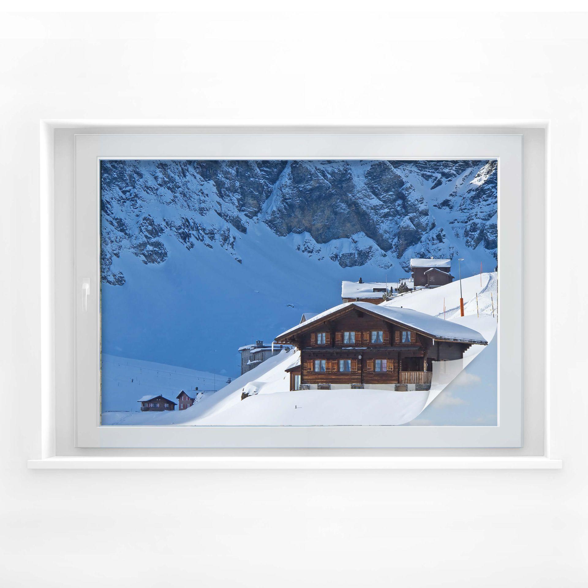Cabaña de vacaciones de película sobre intimidad en los Alpes suizos