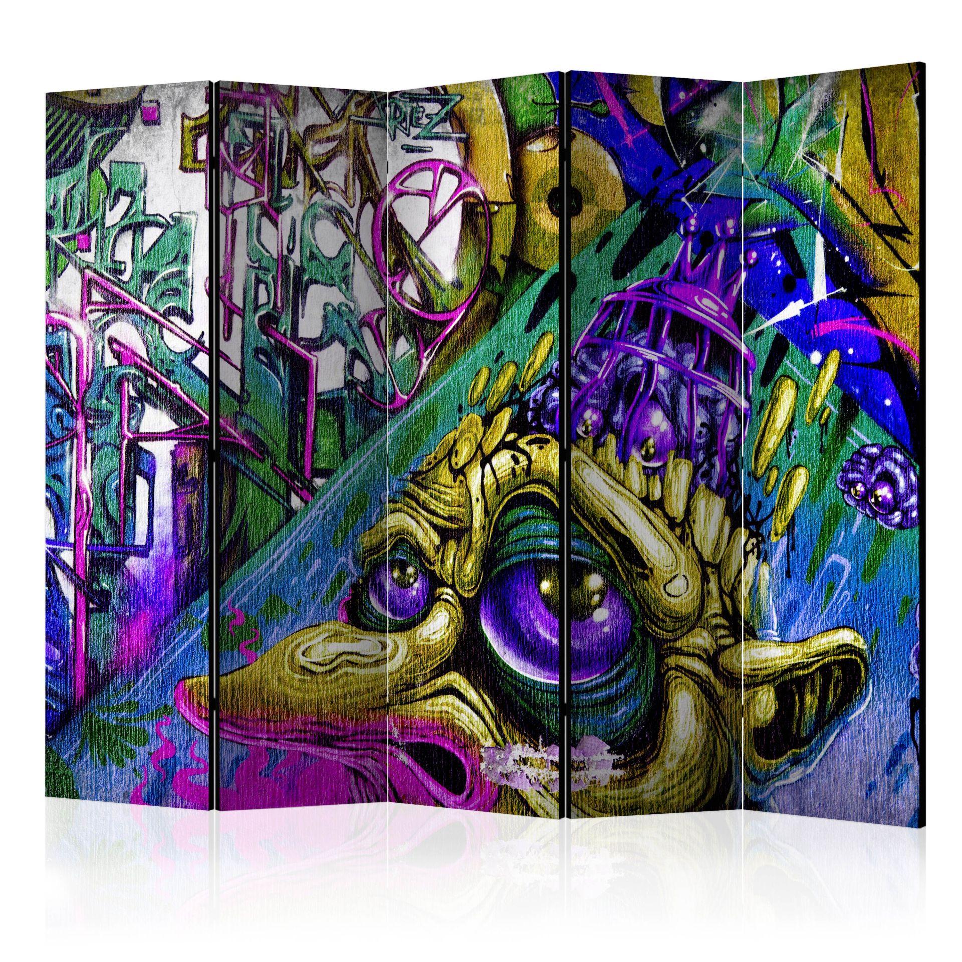 Rumdeler - Goblin city , 5-delt - 225x172 cm