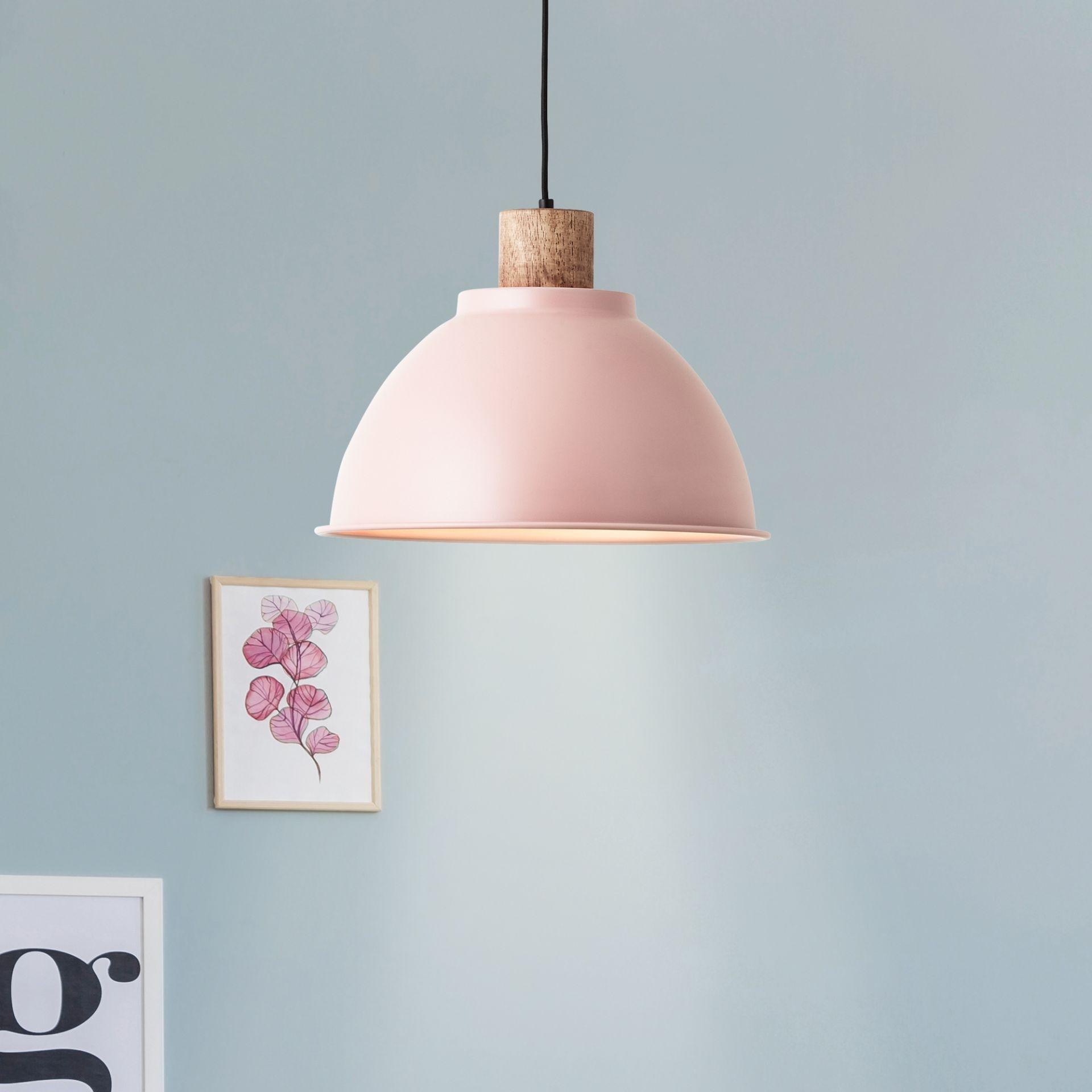 Pendelleuchte Franziska, rosa,  Ø38 cm, Metall Pendelleuchte