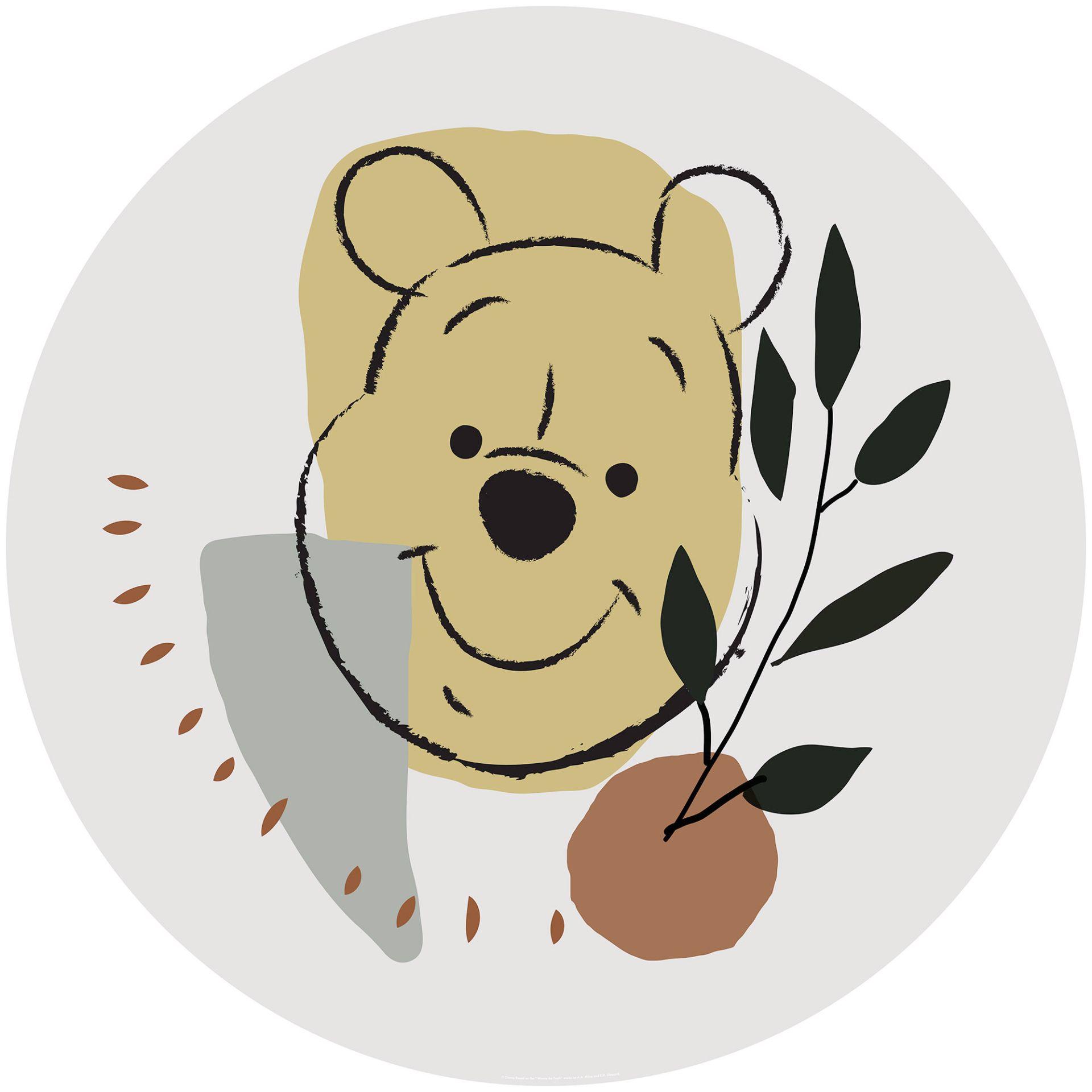 Selvklæbende tapet - Winnie Pooh Smile - 125 x 125 cm