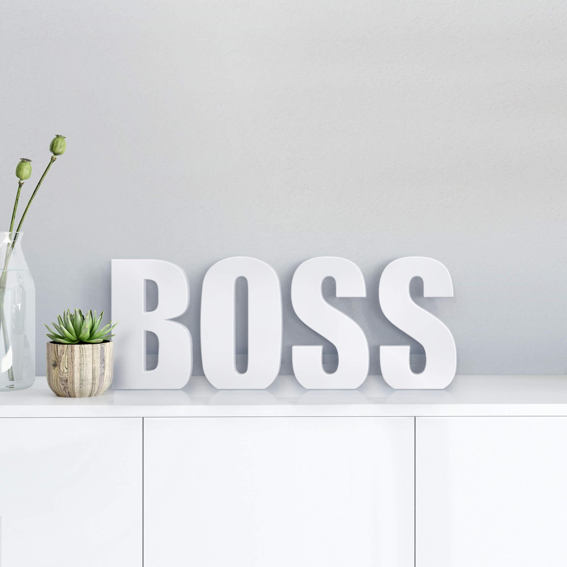 Lettre décorative - 3D BOSS