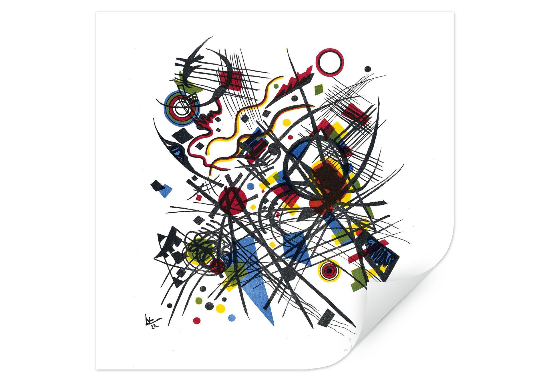 Zelfklevende Poster - Kandinsky - Lithografie