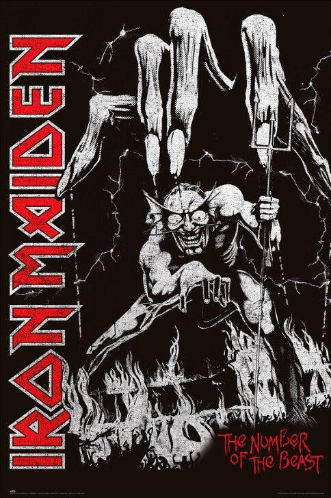 Music Poster Iron Maiden - Number of Beast 61x91,5 cm