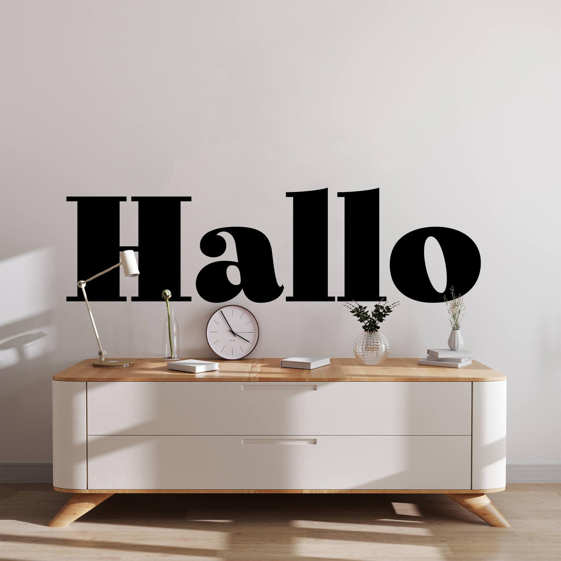 Wallsticker Hallo