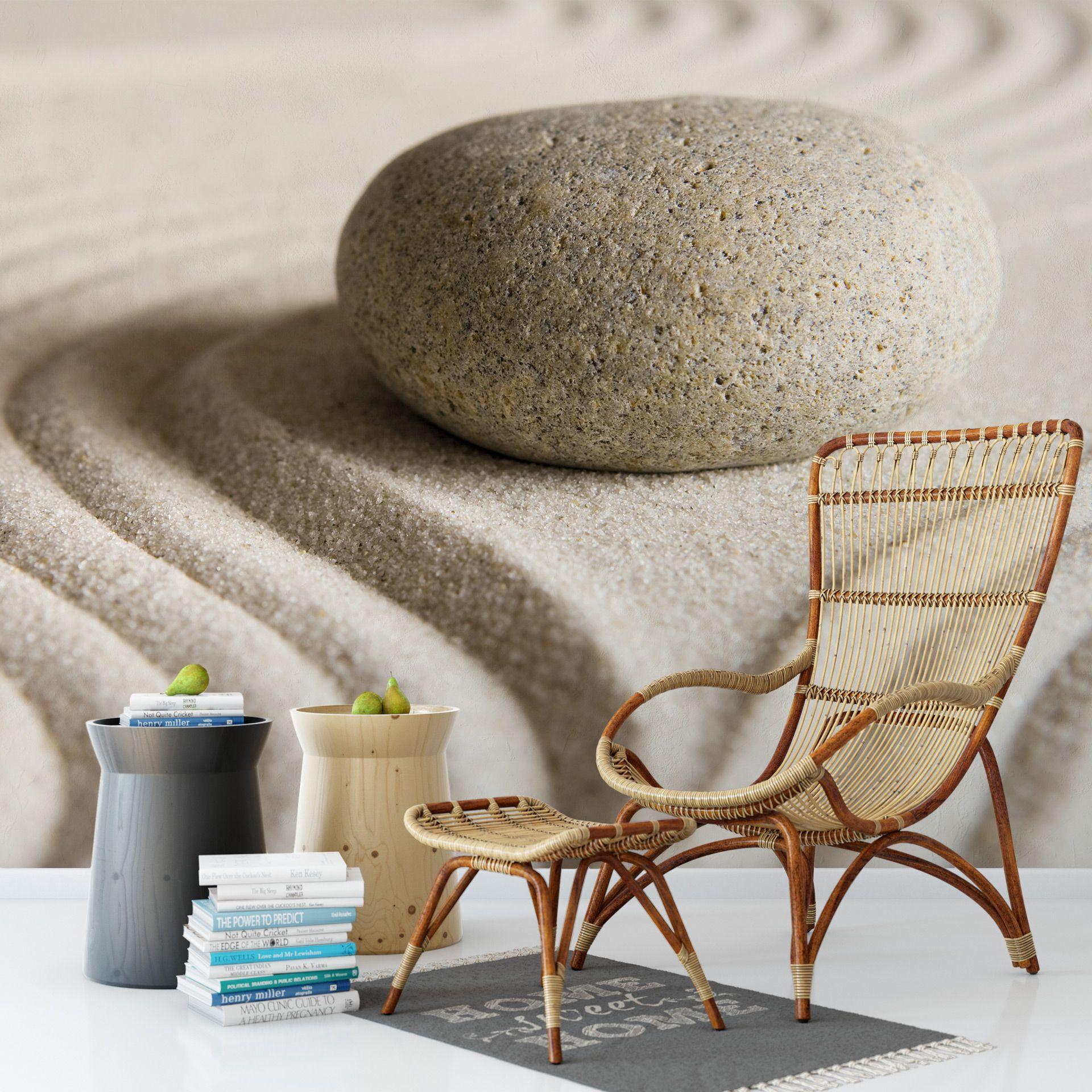 Fototapet Stone in Sand - 384x260 cm
