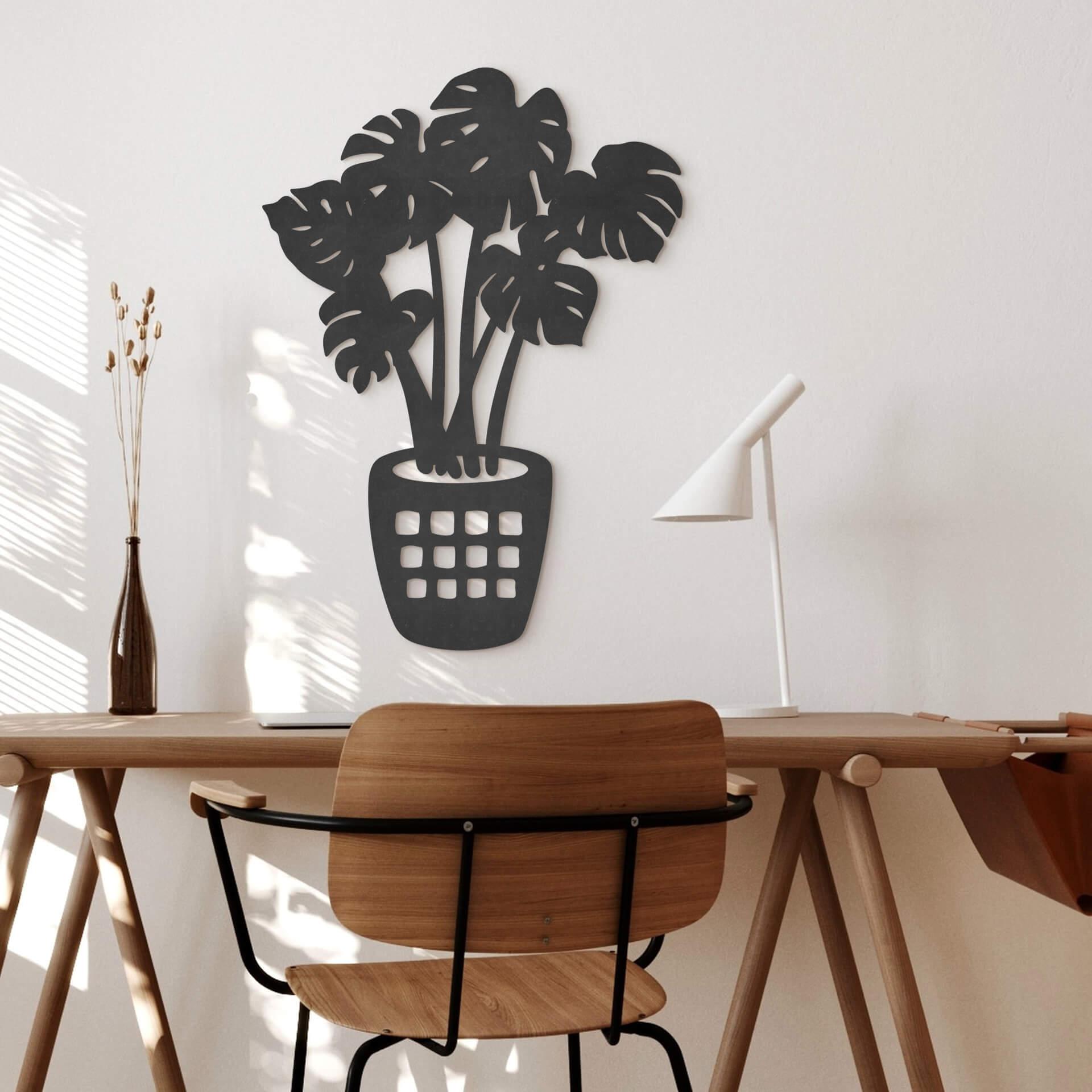 MDF decoración de la pared monstera planta