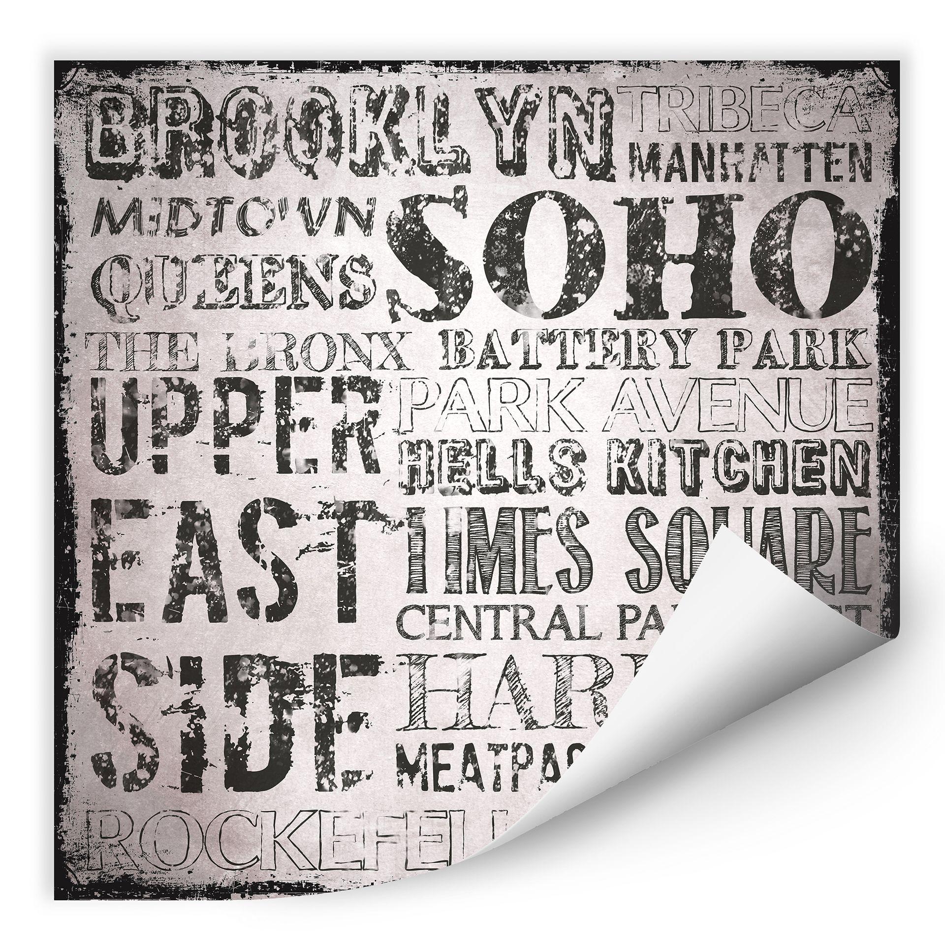 Zelfklevende Poster - Impressions of New York