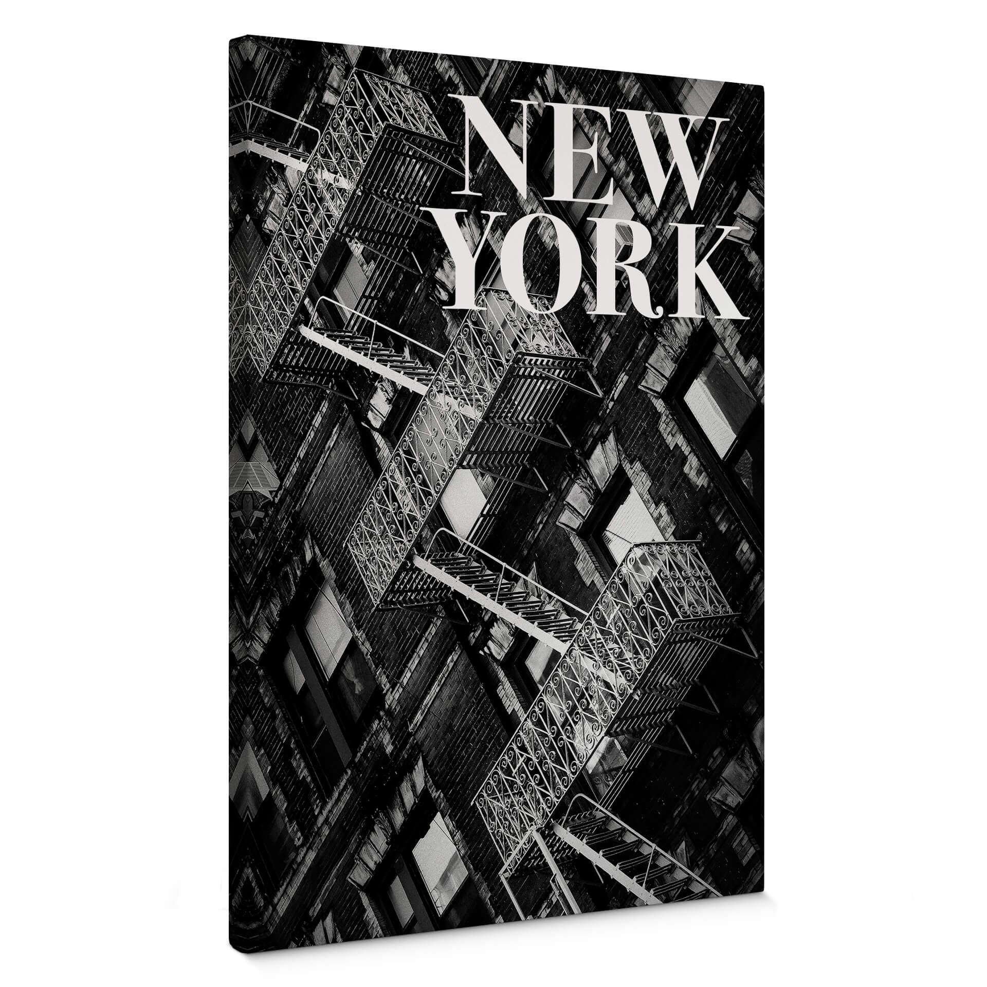 Lienzo Martin - Salida de incendios en Nueva York