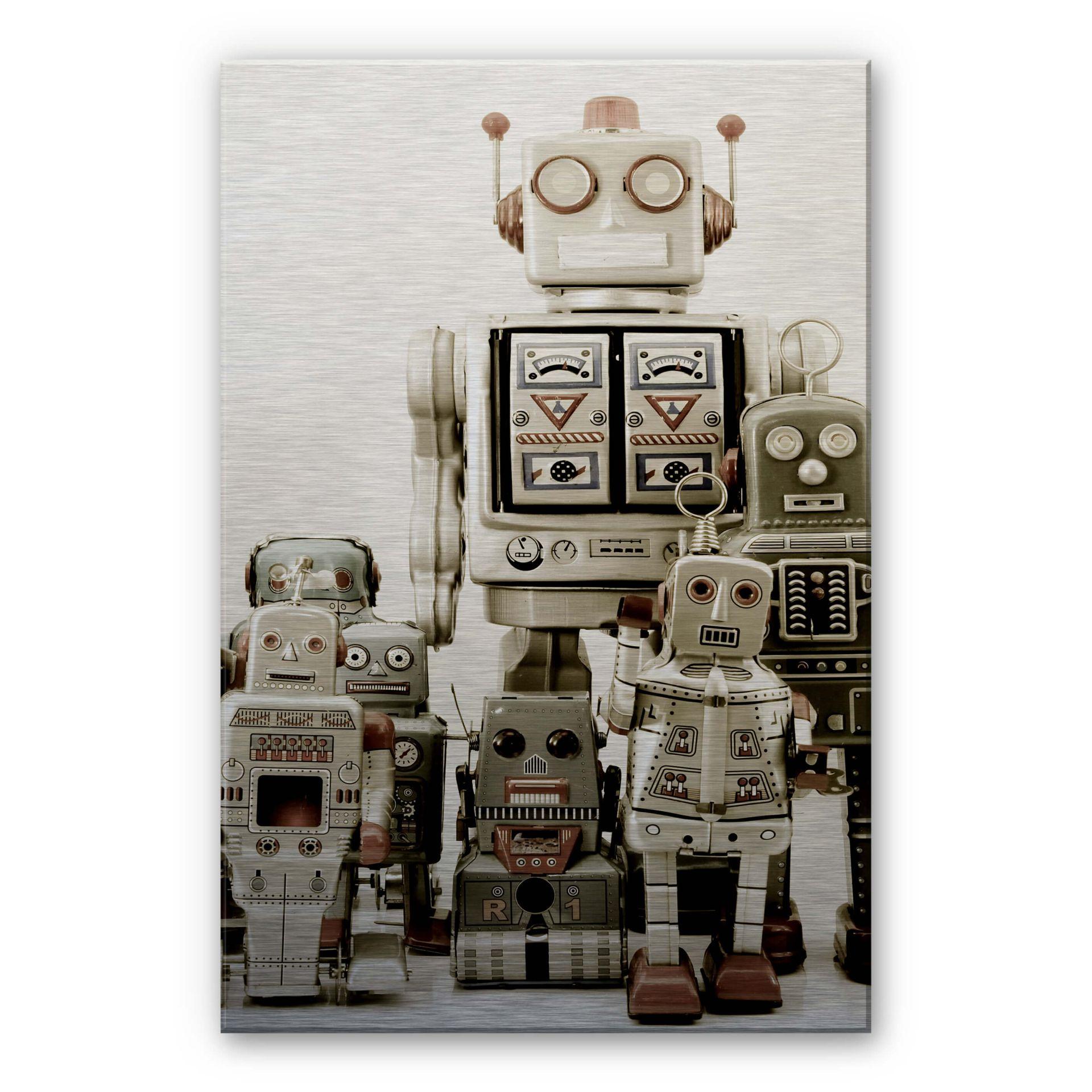 Robotter – print på aluminium (Alu-Dibond)