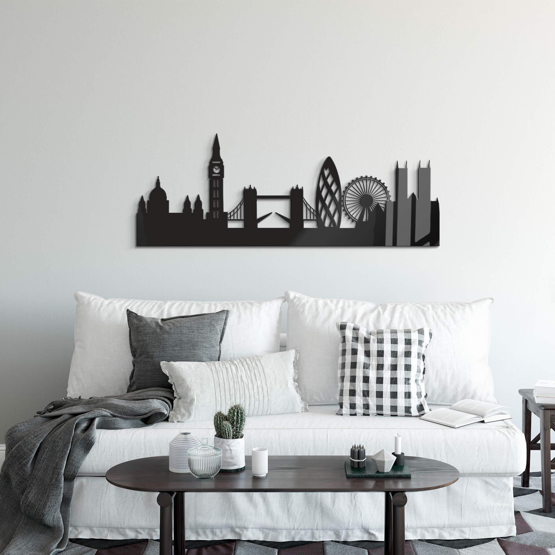 Decoración acrílica skyline Londres