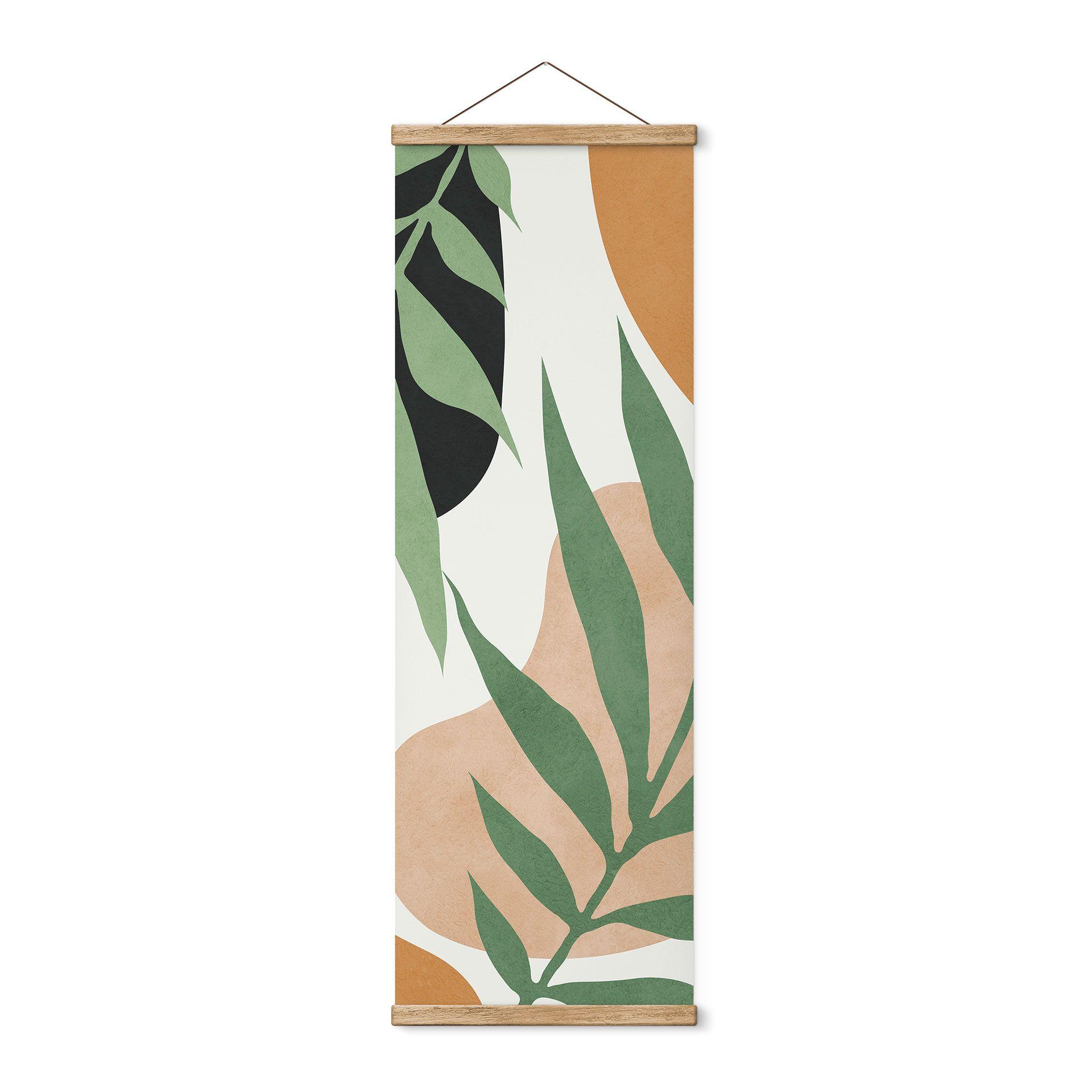 Póster de tela Ramas verdes en la selva - Costa - Panorama