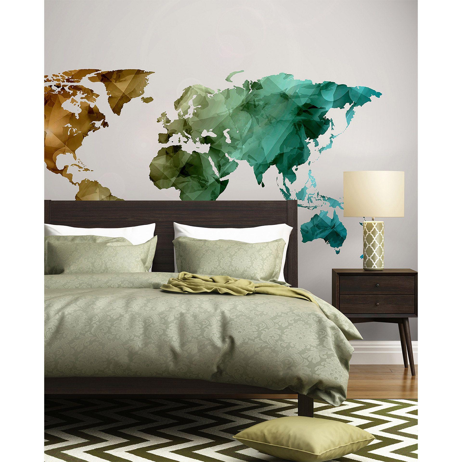 non-woven tapet World Graphic fototapet Designwalls i hvid og blå 