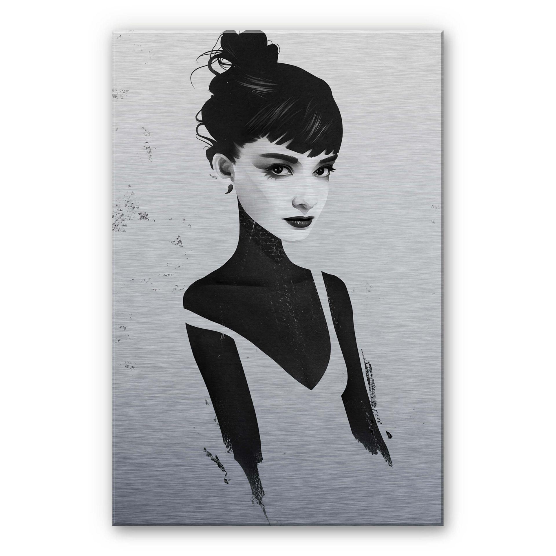 Alu-Dibond med sølveffekt - Ireland - Oh Audrey – print på aluminium (Alu-Dibond)
