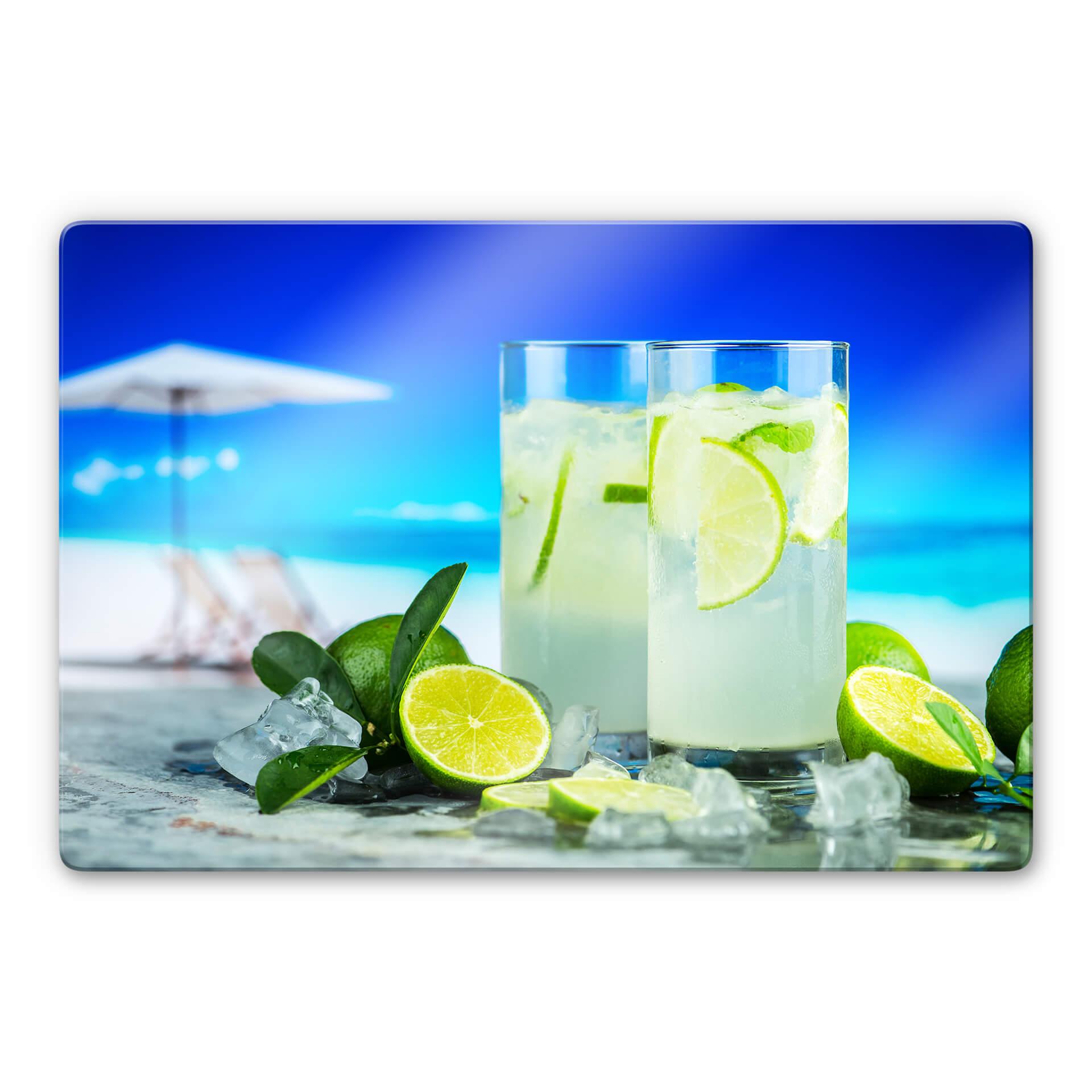 Glasschilderij Tropical Lime