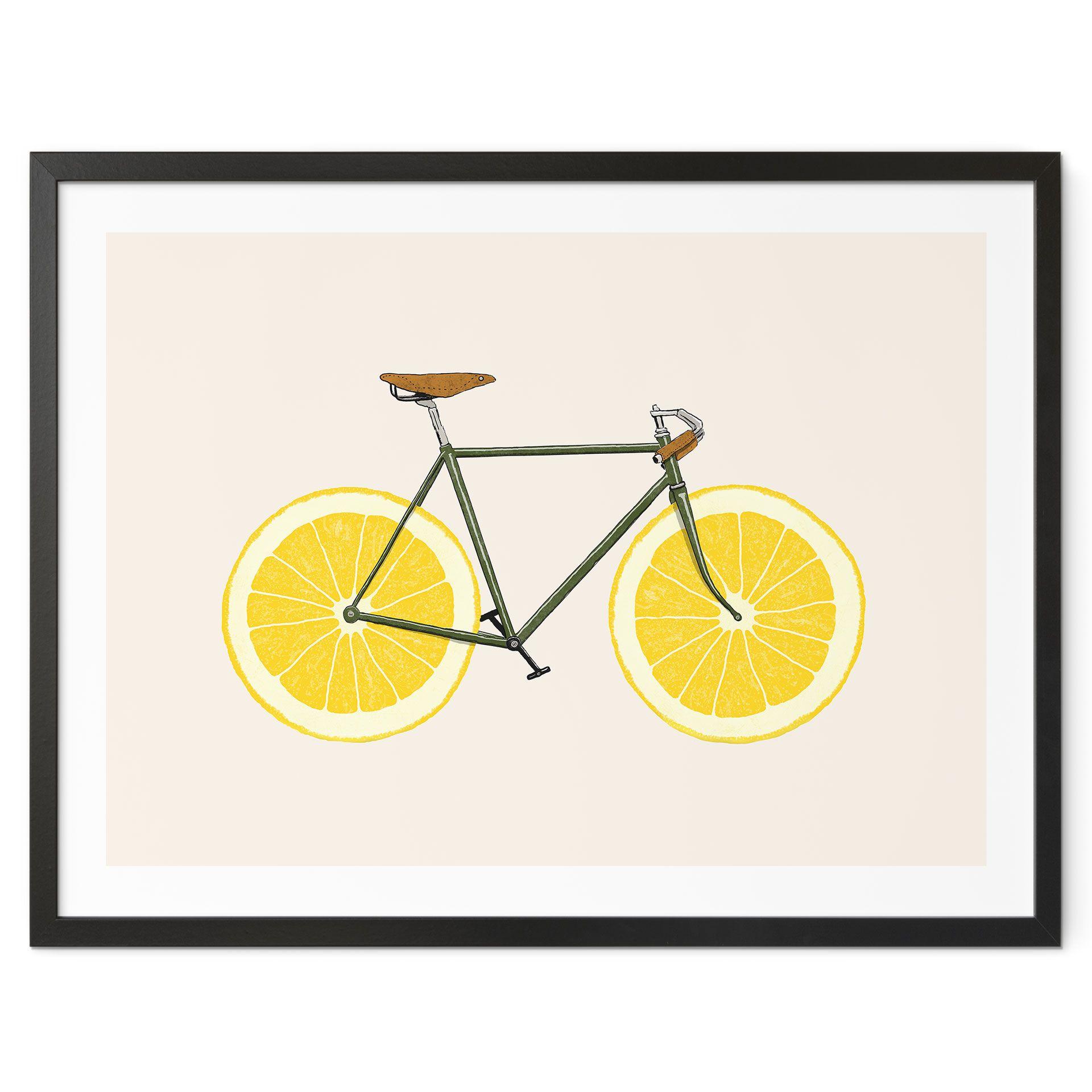 Póster bicicleta con limones - Bodart