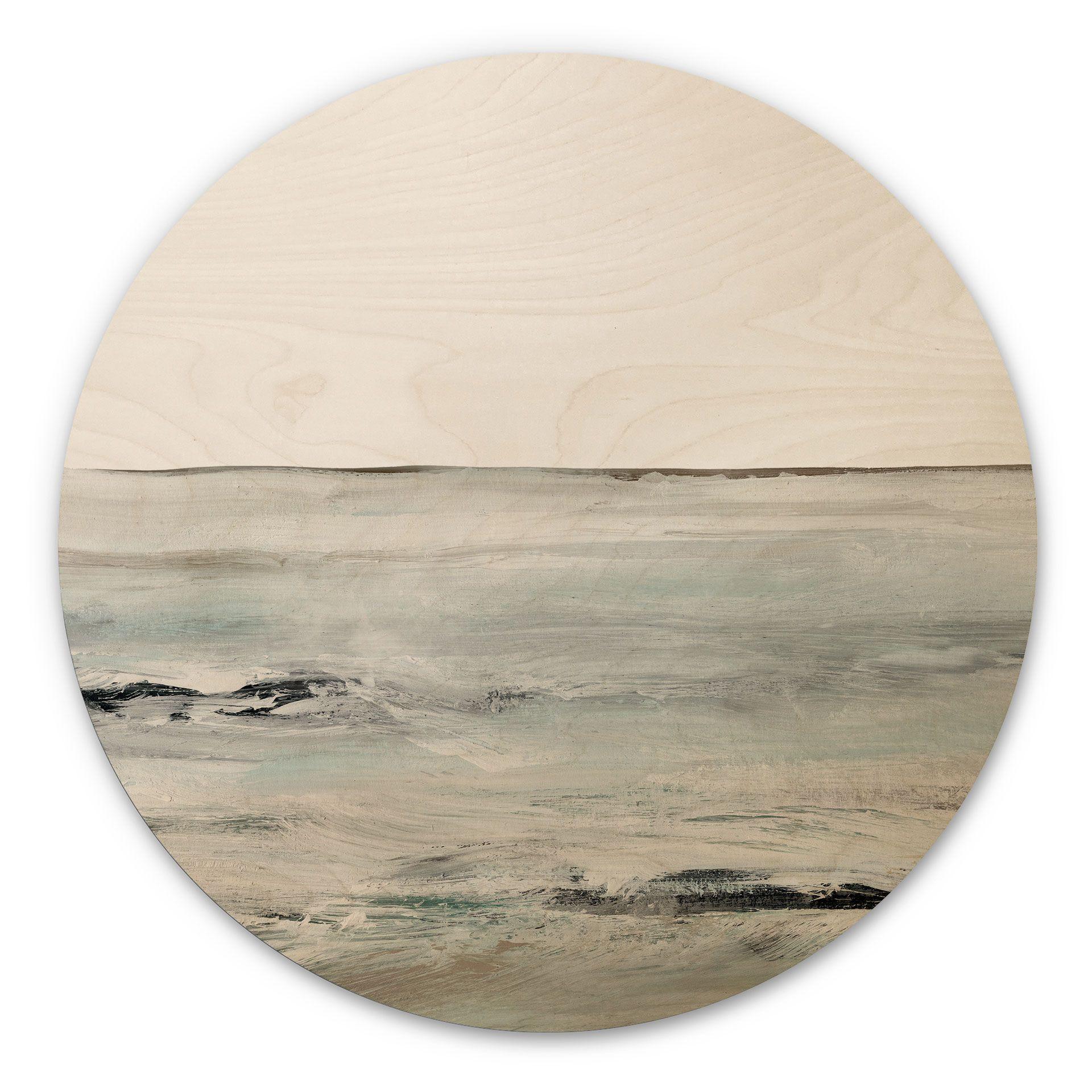 Cuadro de madera Olas en Sandy Bay - Hobday - Redondo