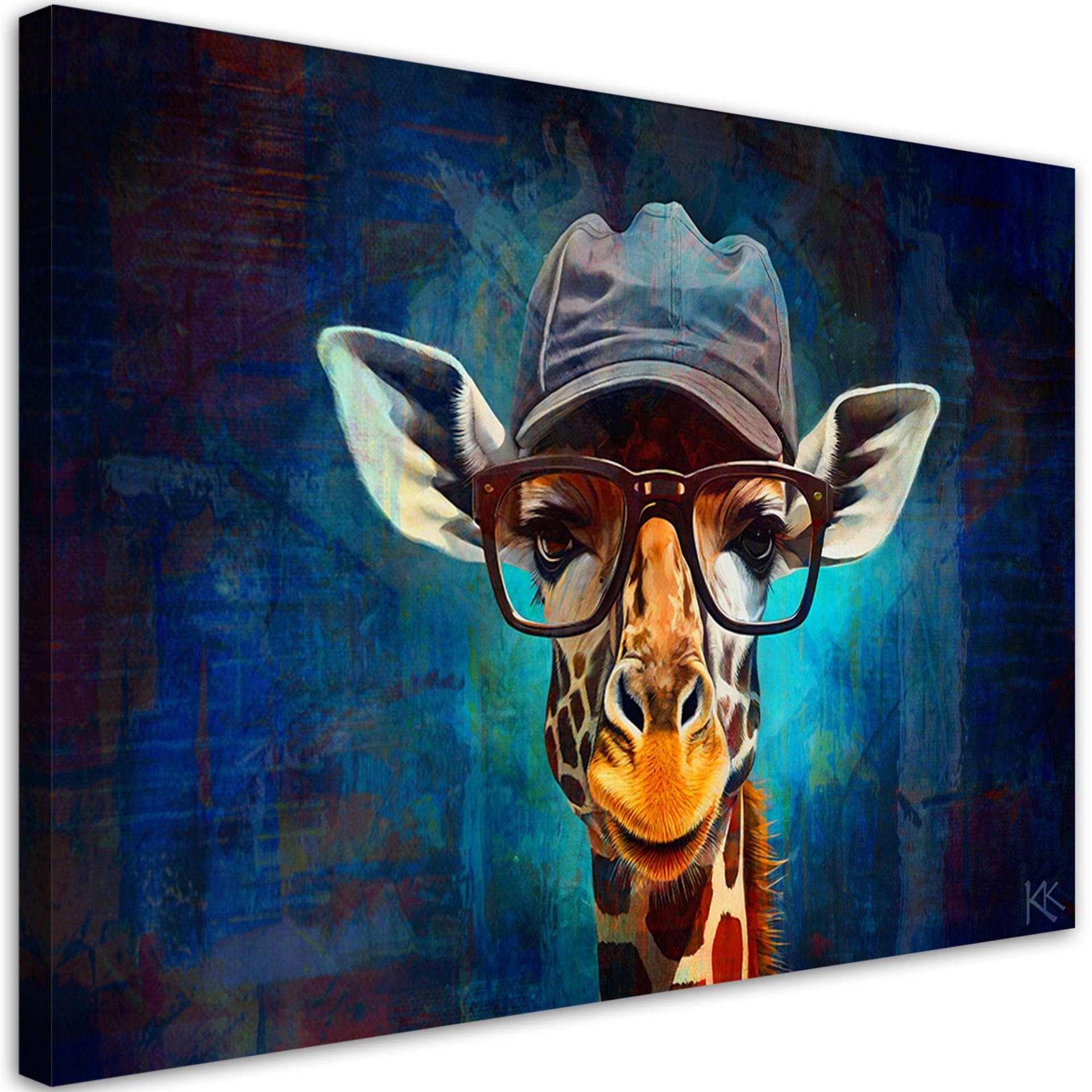 Canvasbillede, Giraf Pop Art