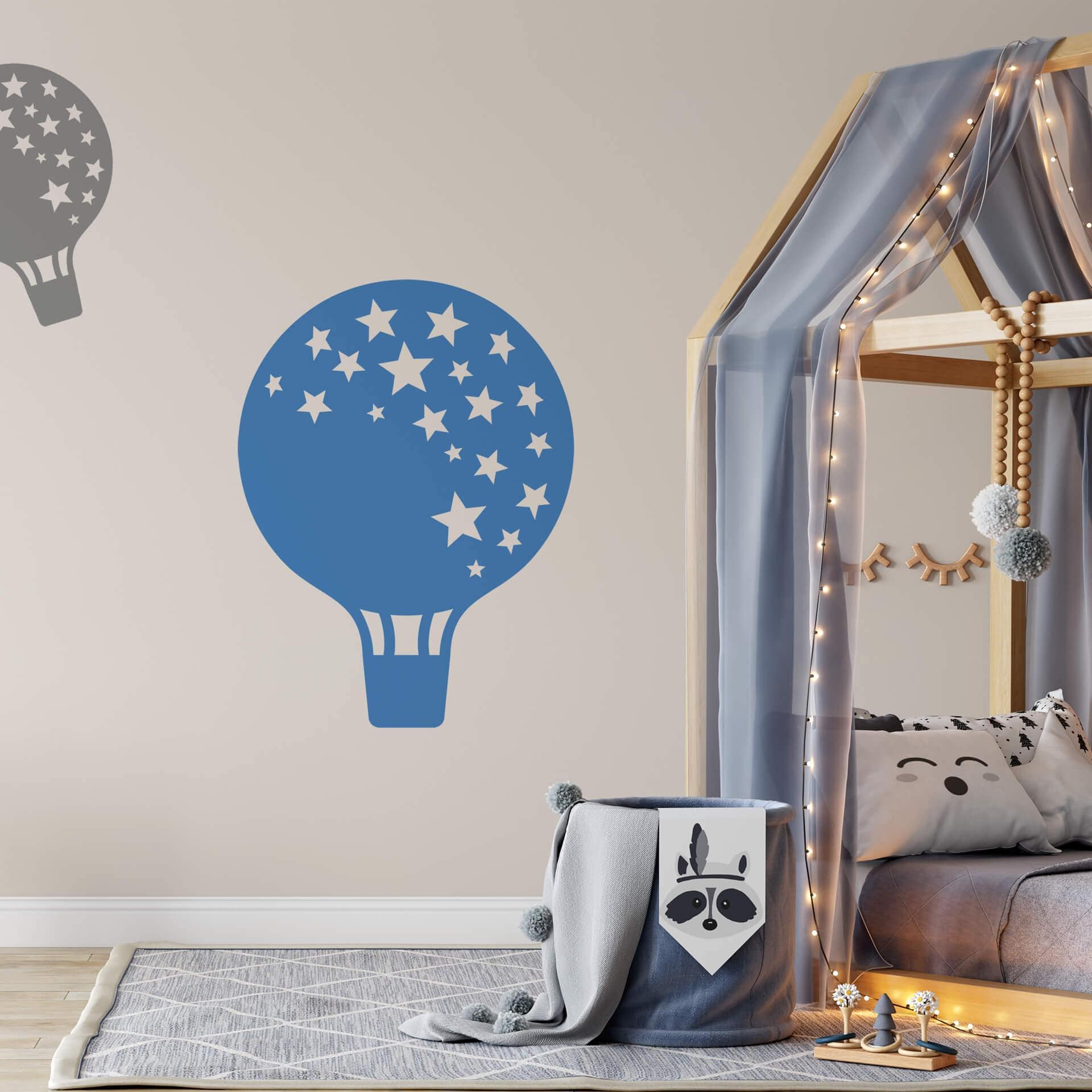 Muursticker Luchtballon met Sterren