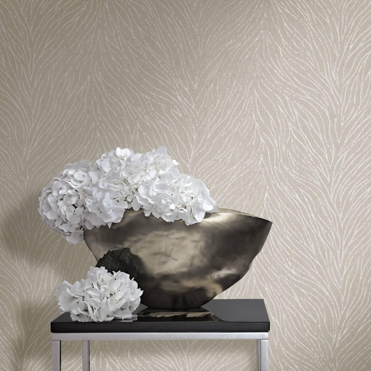 non-woven tapet BASIC i beige