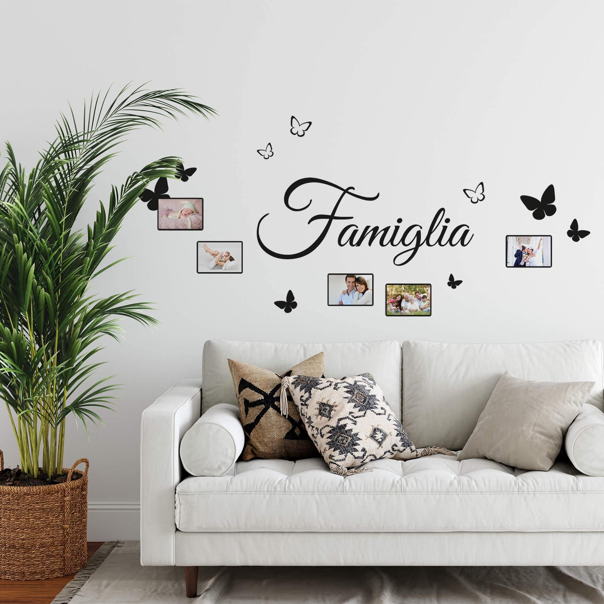 Sticker mural - Famiglia mit Platz für Fotos