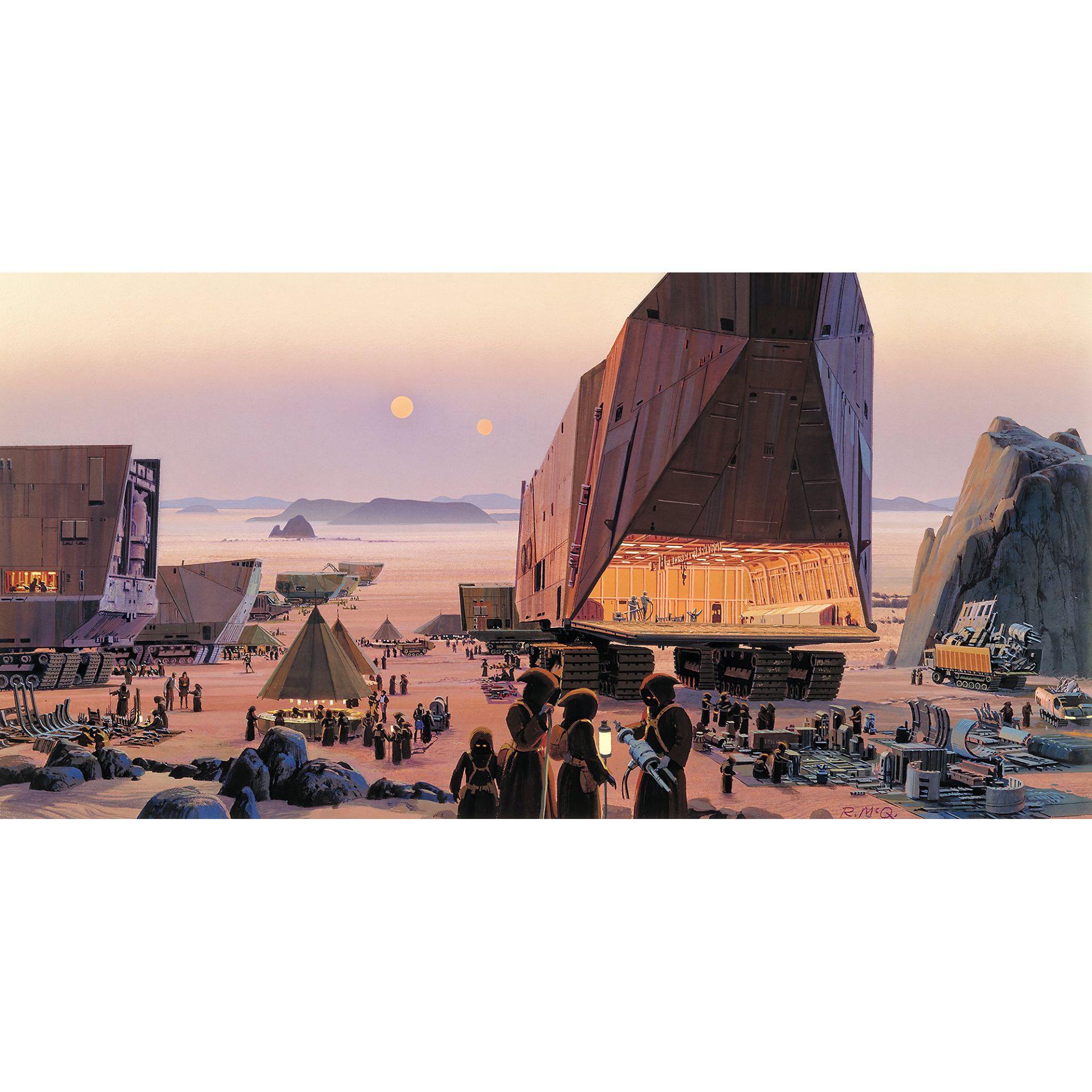 Vlies Fototapete - Star Wars Classic RMQ Java Market - 500 x 250 cm