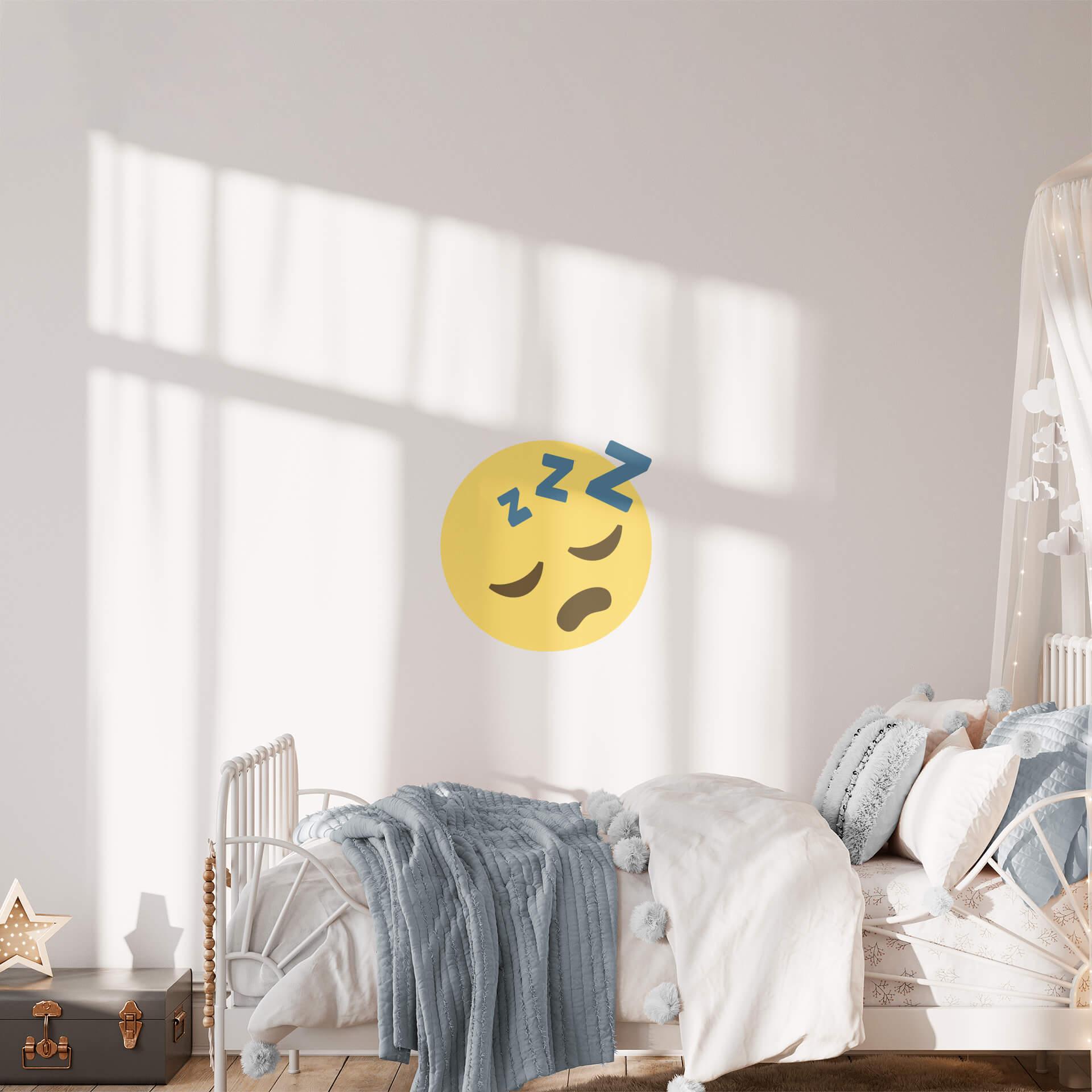 Muursticker Emoji Sleeping Face
