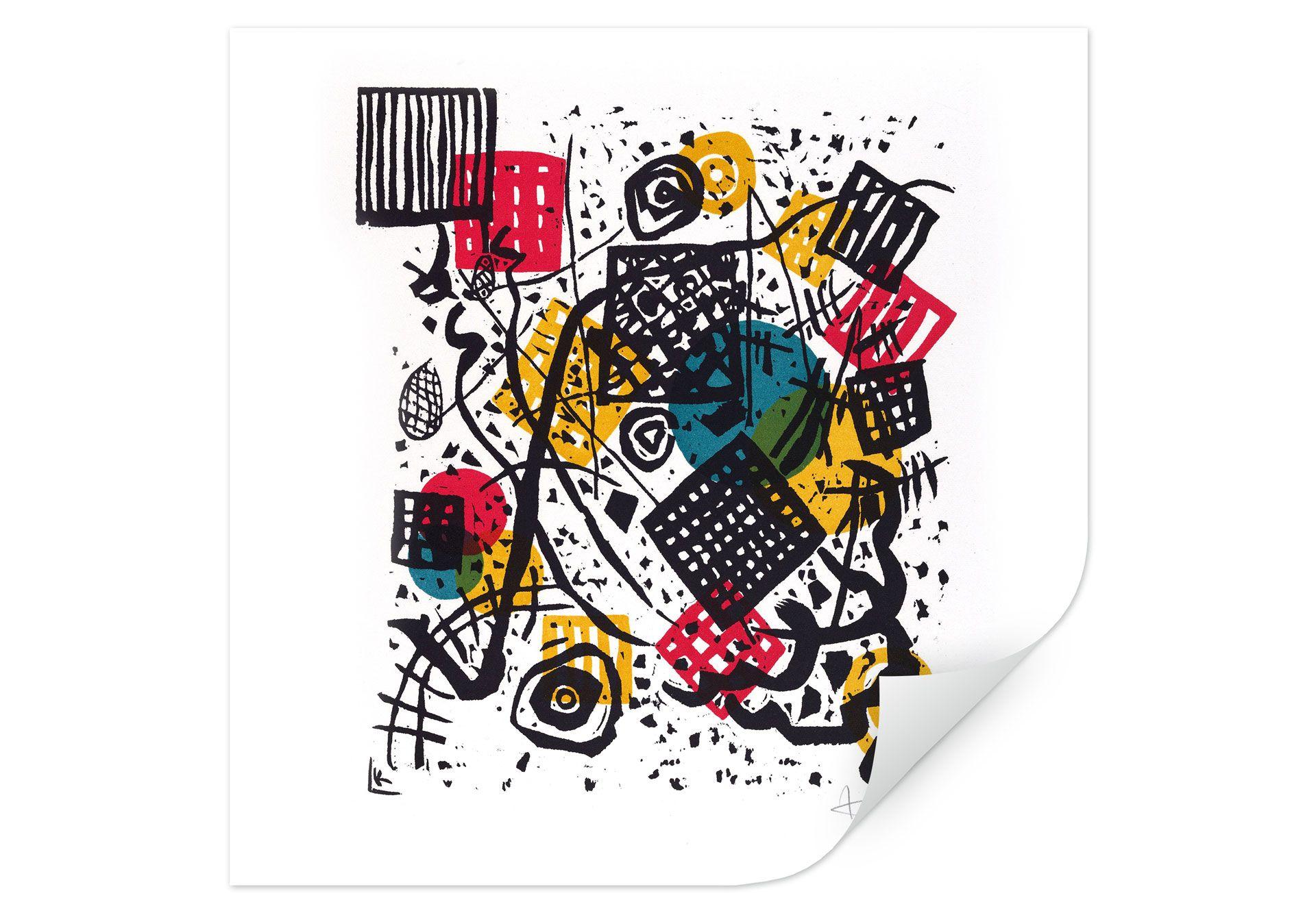 Muurprint Kandinsky – Kleine Wereld V