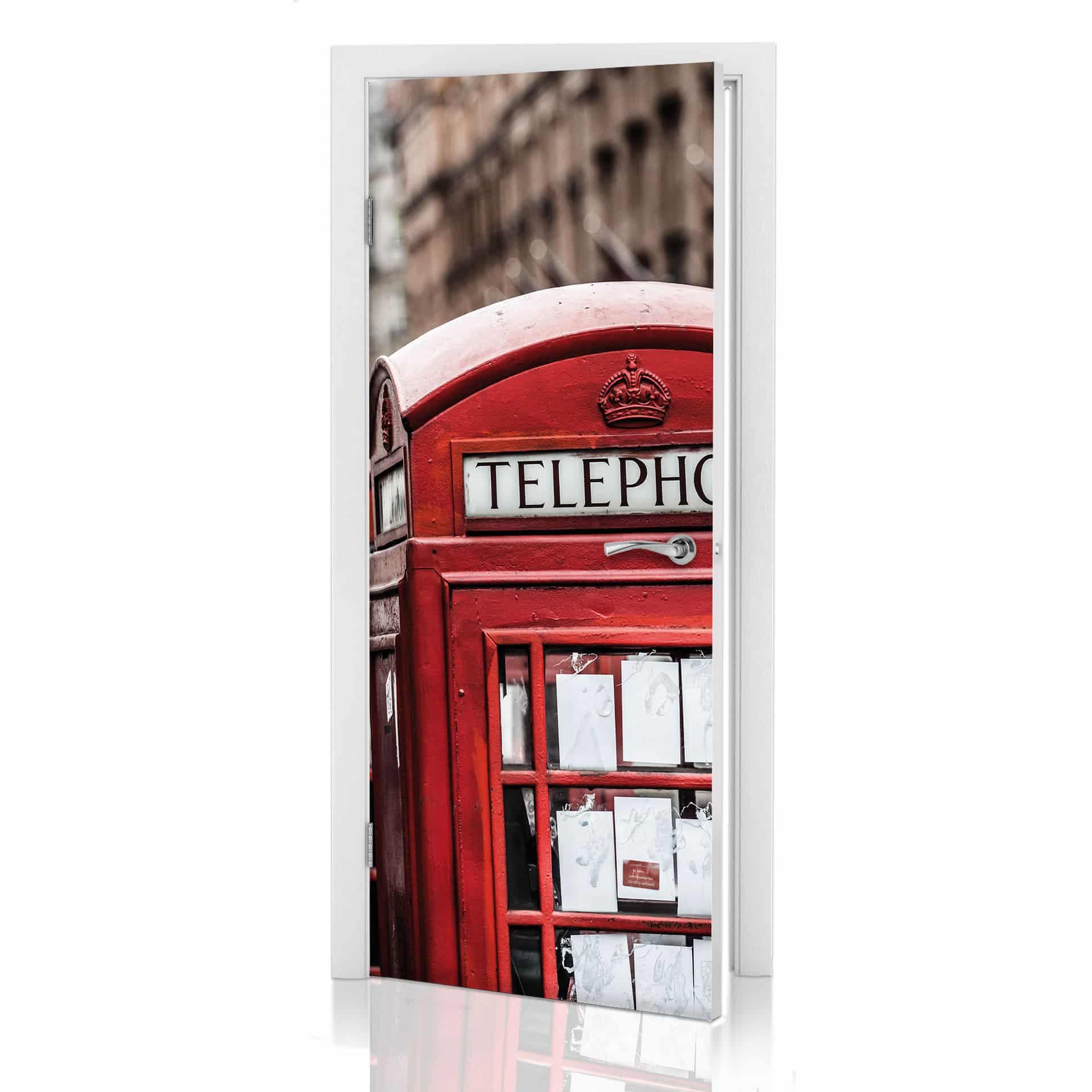 Poster de Porte : Cabine Téléphonique Anglaise