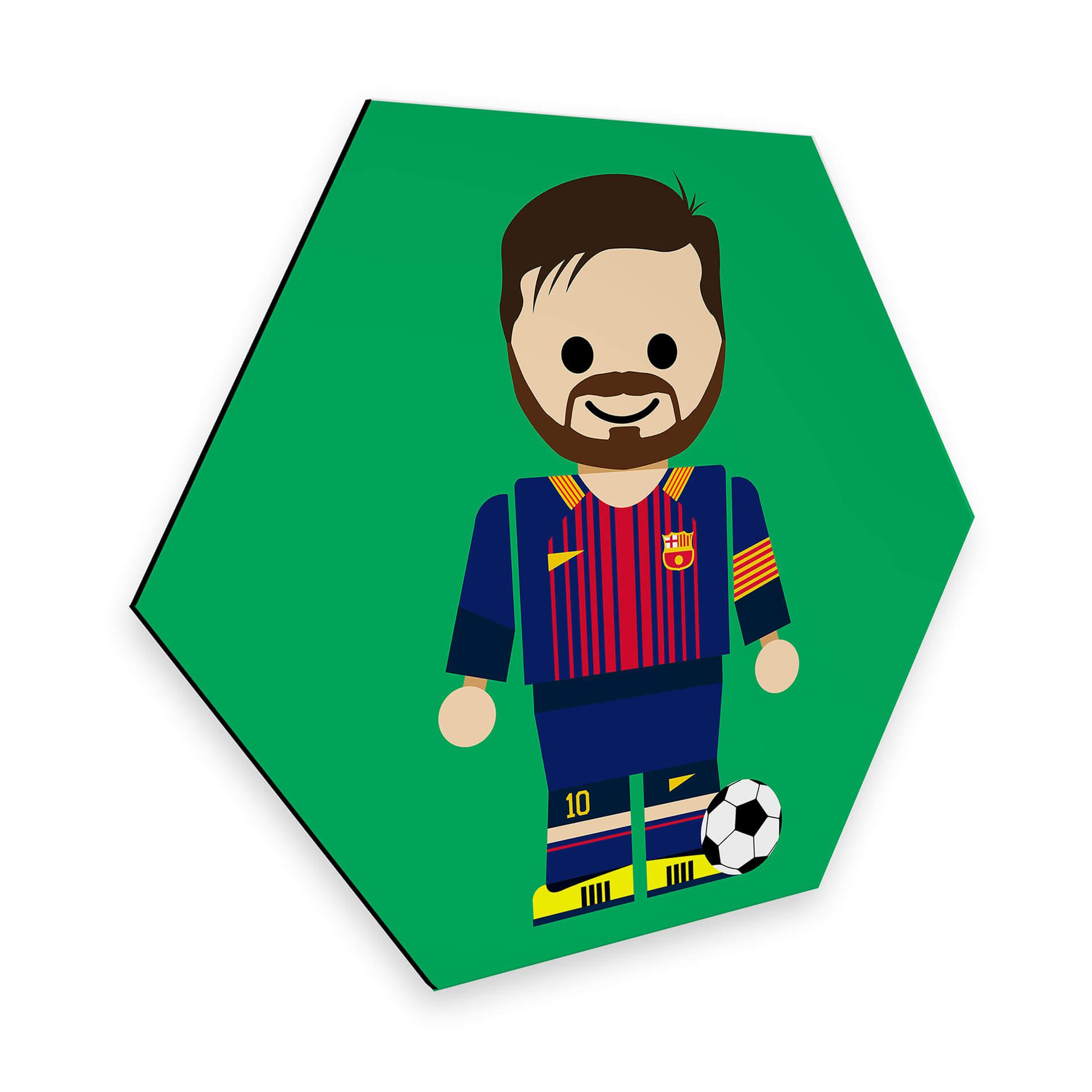 Hexagon Dibond Gomes - Messi