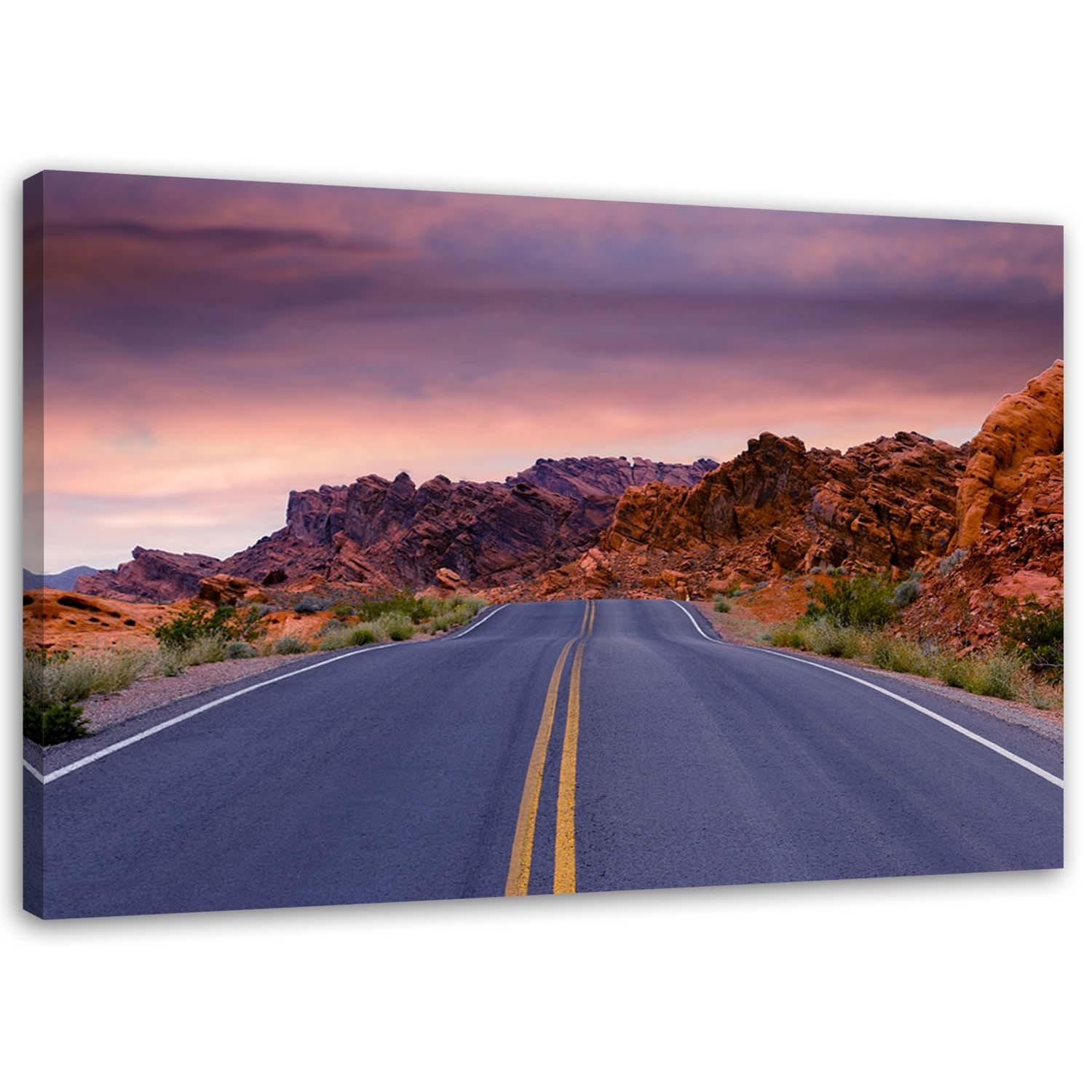 Canvasbillede, Route 66