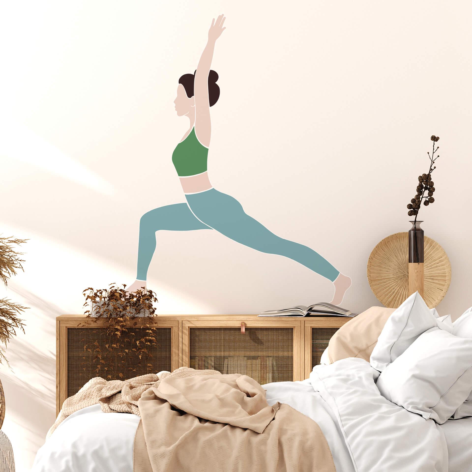 Muursticker Yoga Pose II