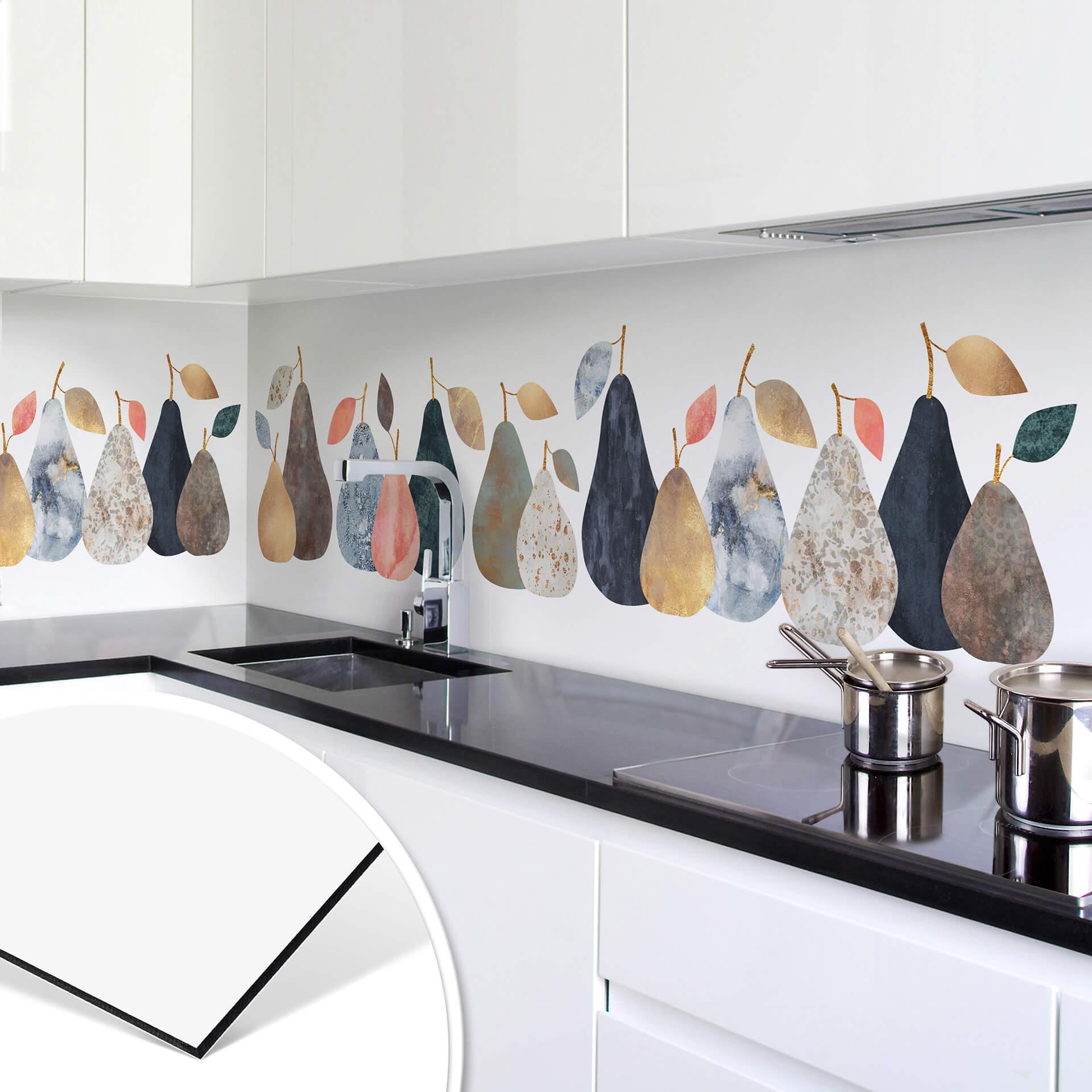 Keukenachterwand Fredriksson - Colorful Pears