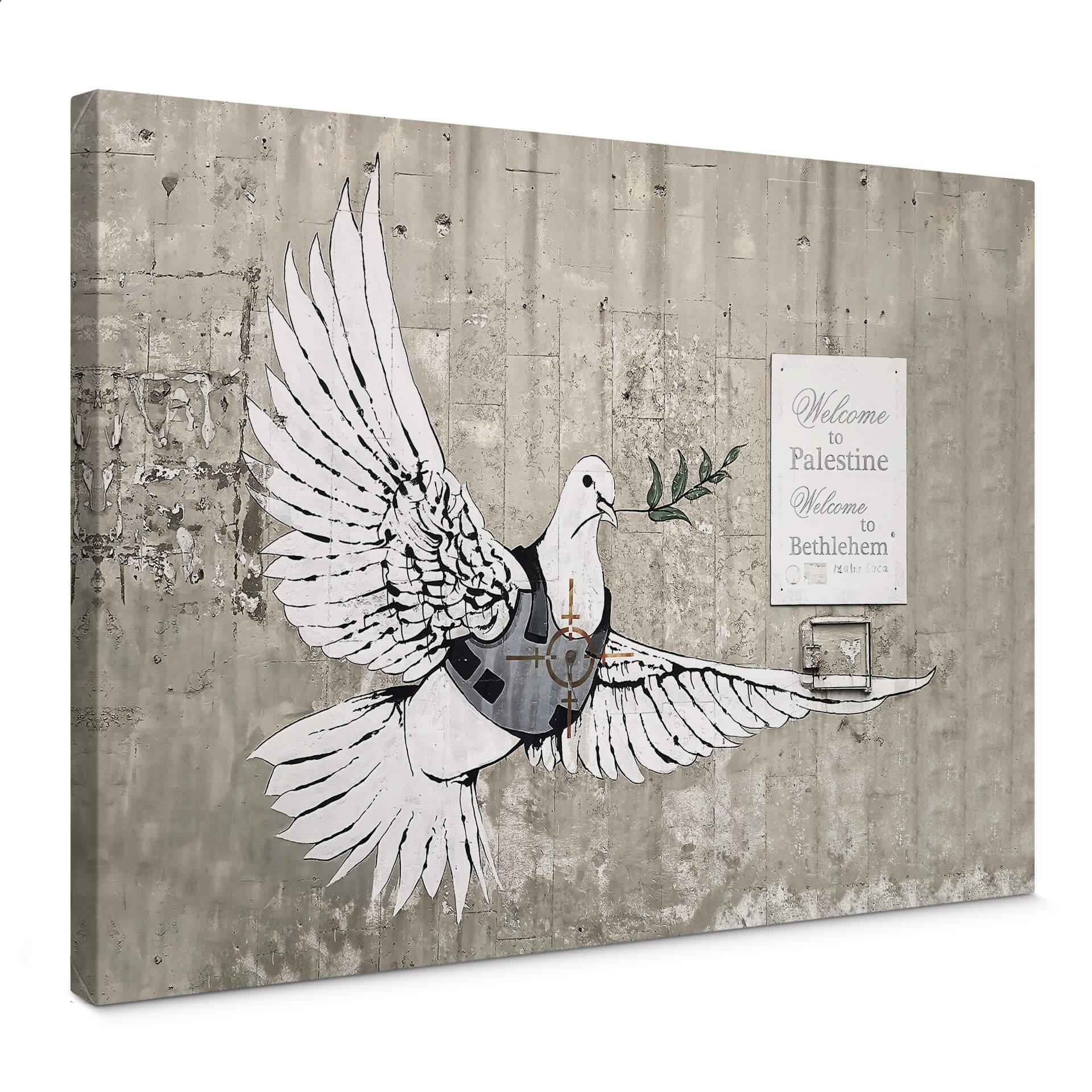 Canvasbillede - Banksy - Fredsduen