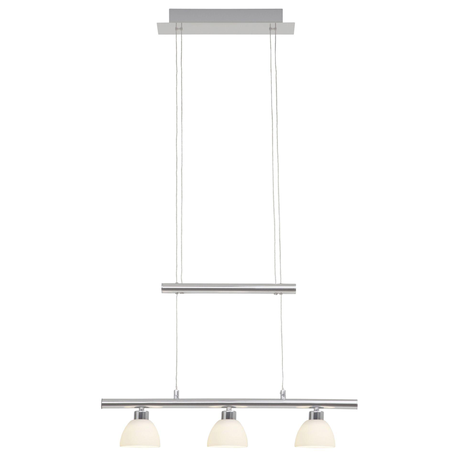Pendelleuchte Richard, metallic, 90 x 58,4 cm, Glas Pendellampe, dimmbar