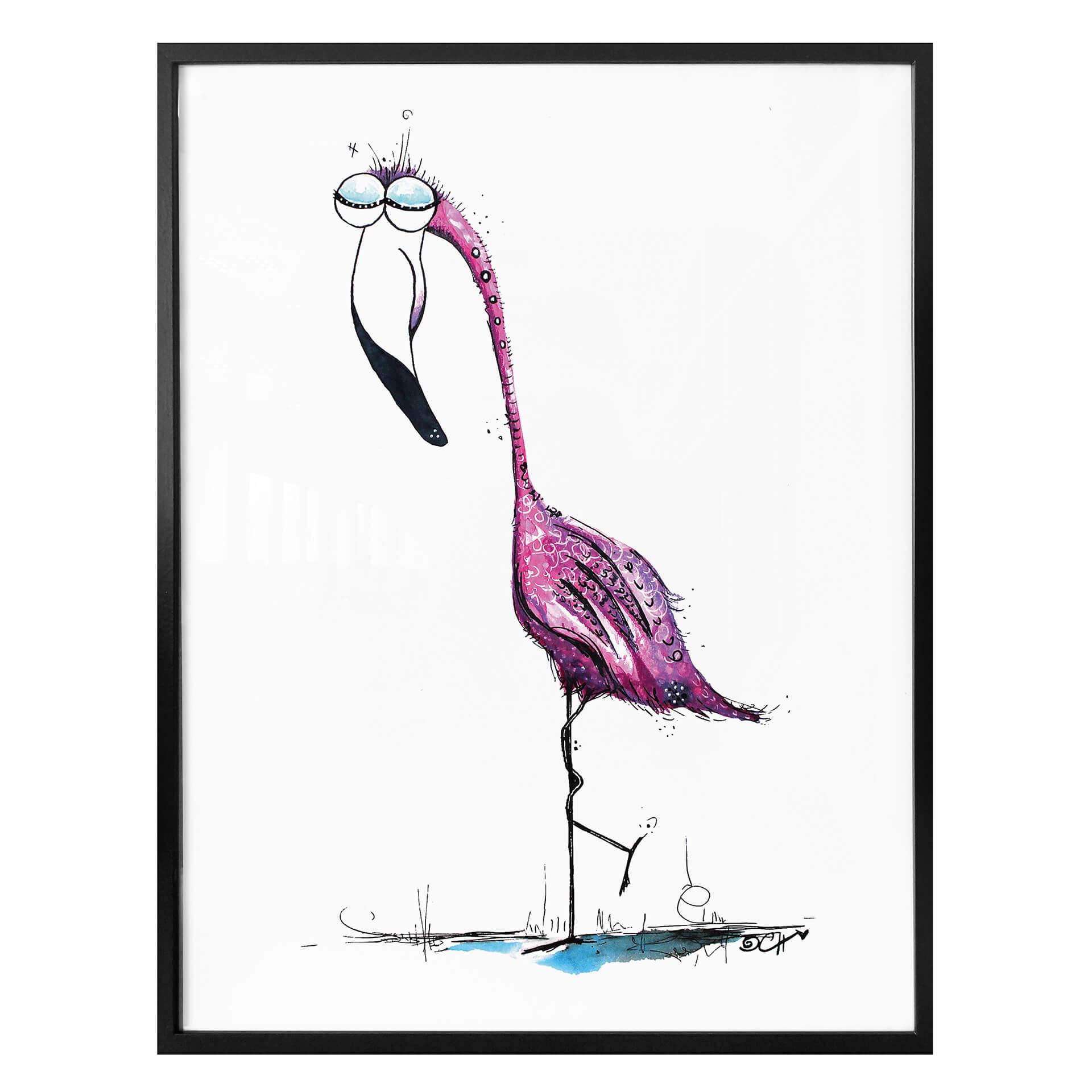Póster Hagenmeyer - Flamingo
