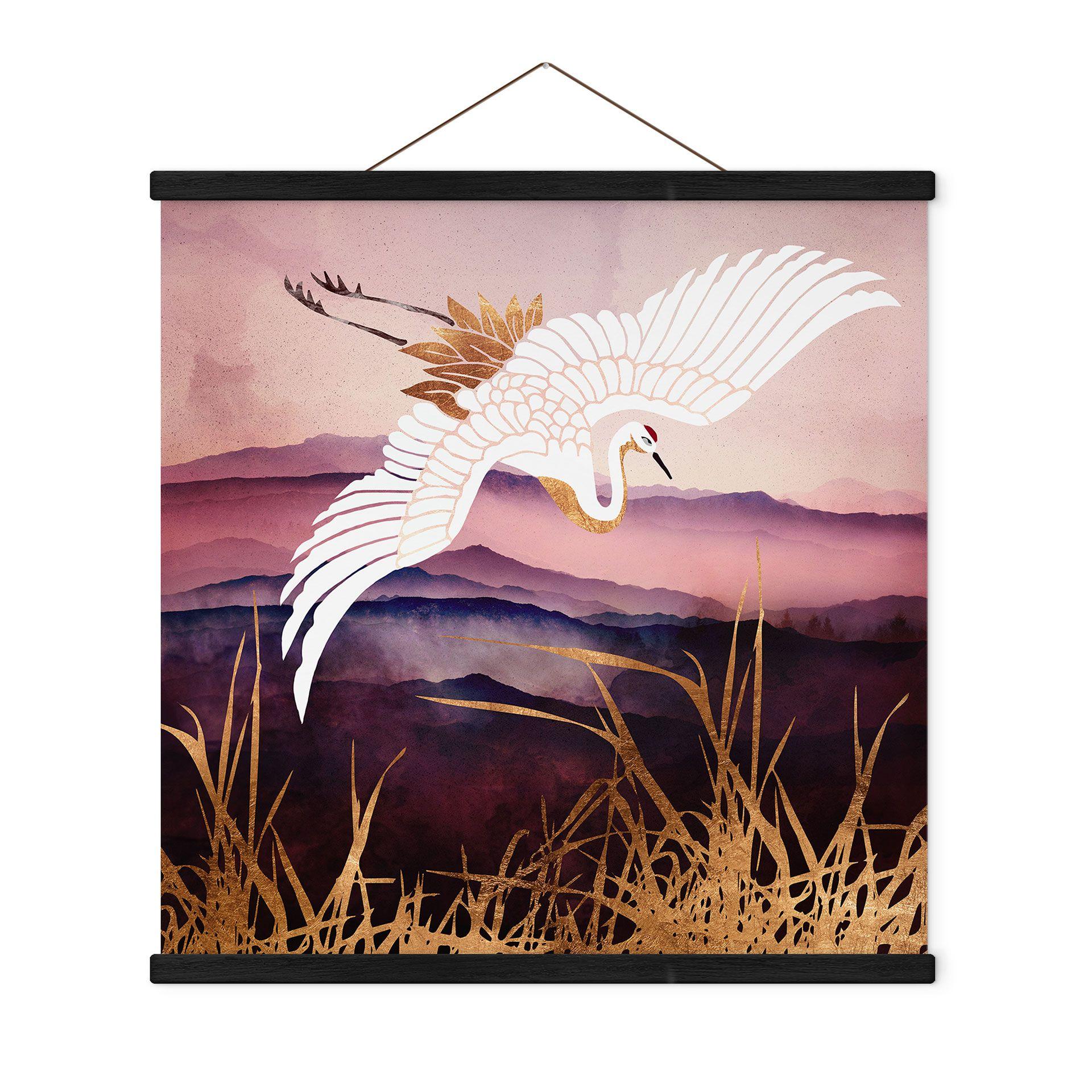 Tekstil plakat Elegant trane - SpaceFrog Designs