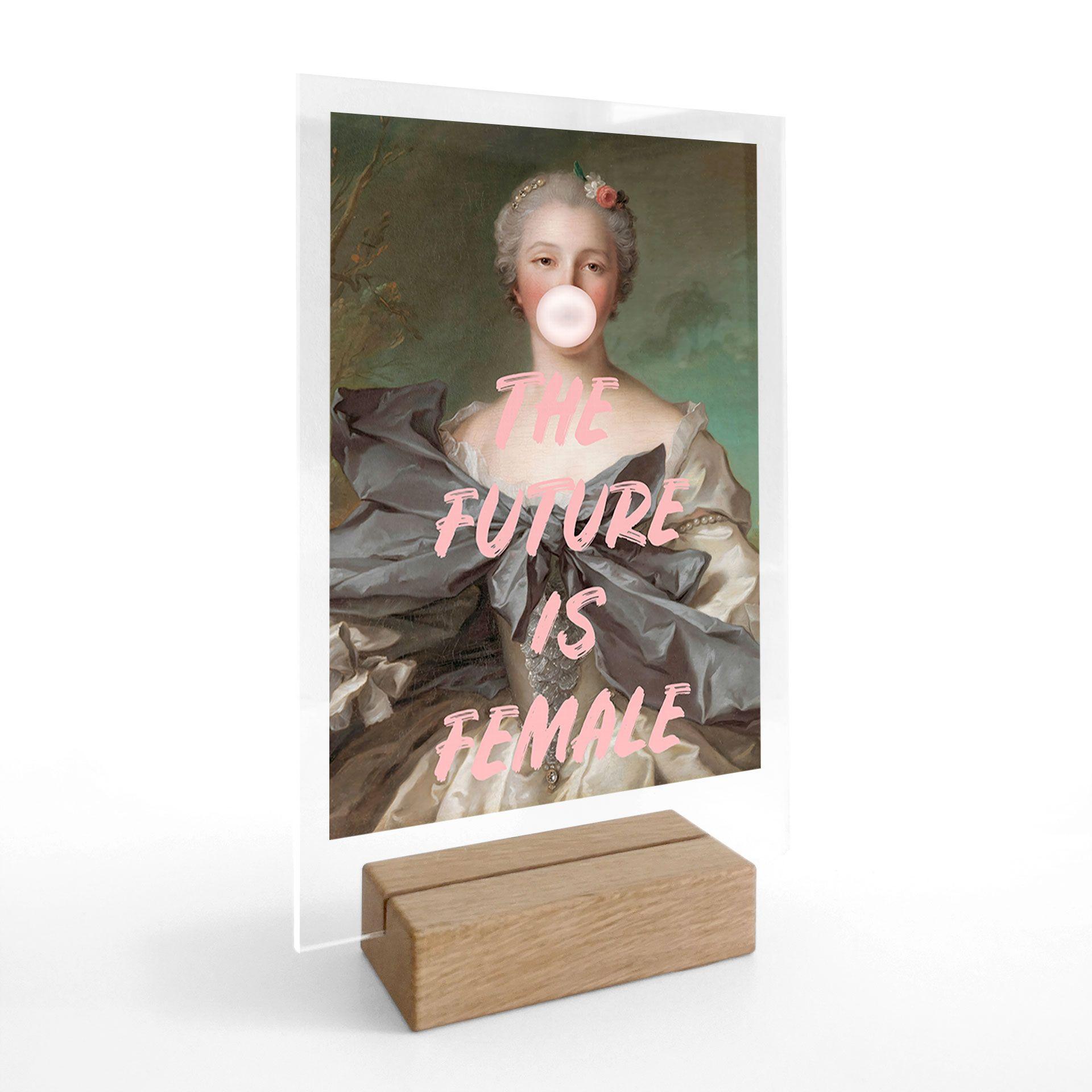Bordskærm Fremtiden er kvindelig | Feminisme - Grace Digital Art
