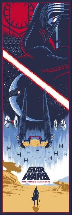 Filmplakat Star Wars Episode VII: The Awakening of the Force, plakat (53 x 158 cm)