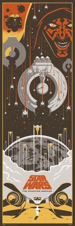 Filmplakat Star Wars: Episode I - The Phantom Menace, plakat (53 x 158 cm)