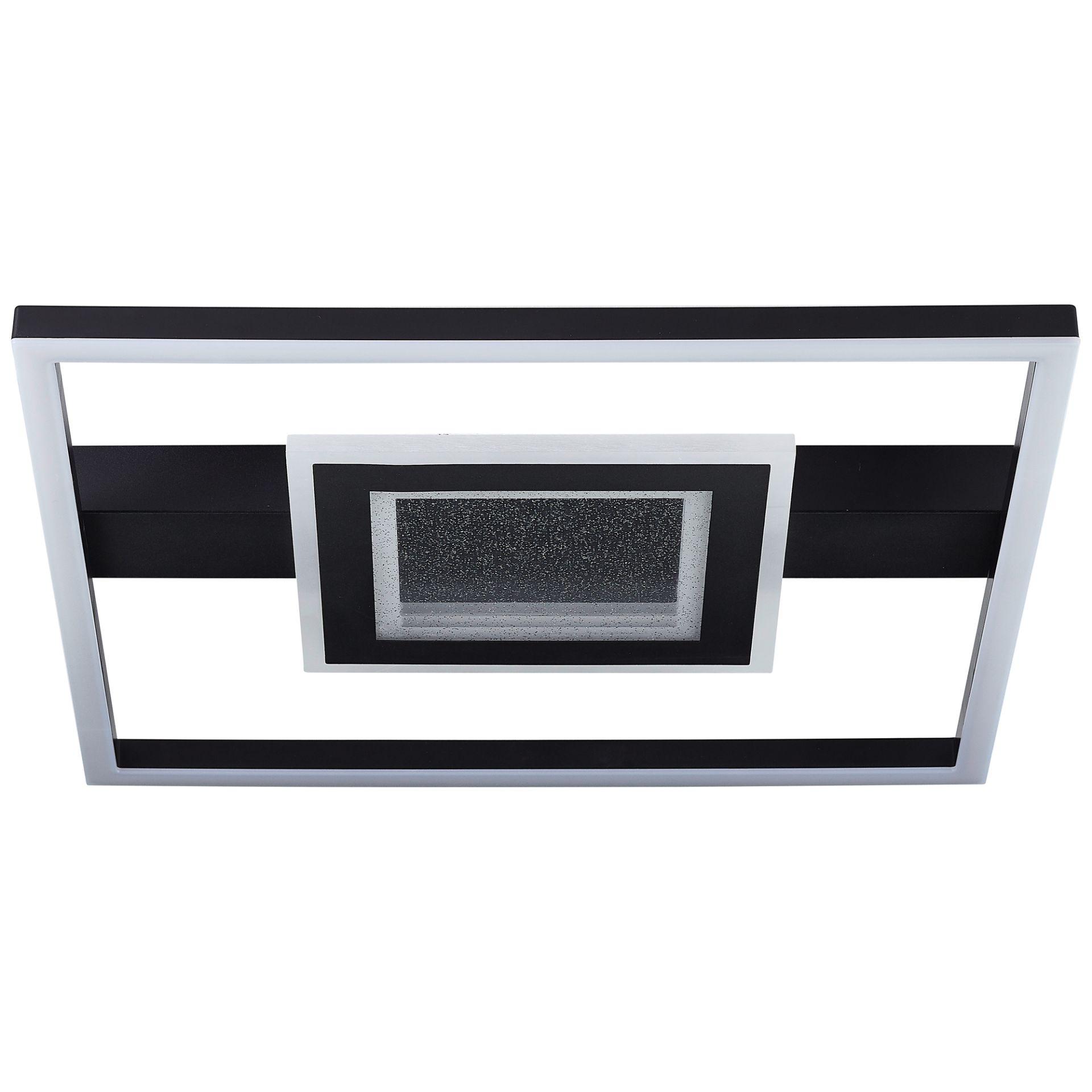 Deckenleuchte Marlies, schwarz, 5 x 37,5 cm, Metall Glitzereffekt