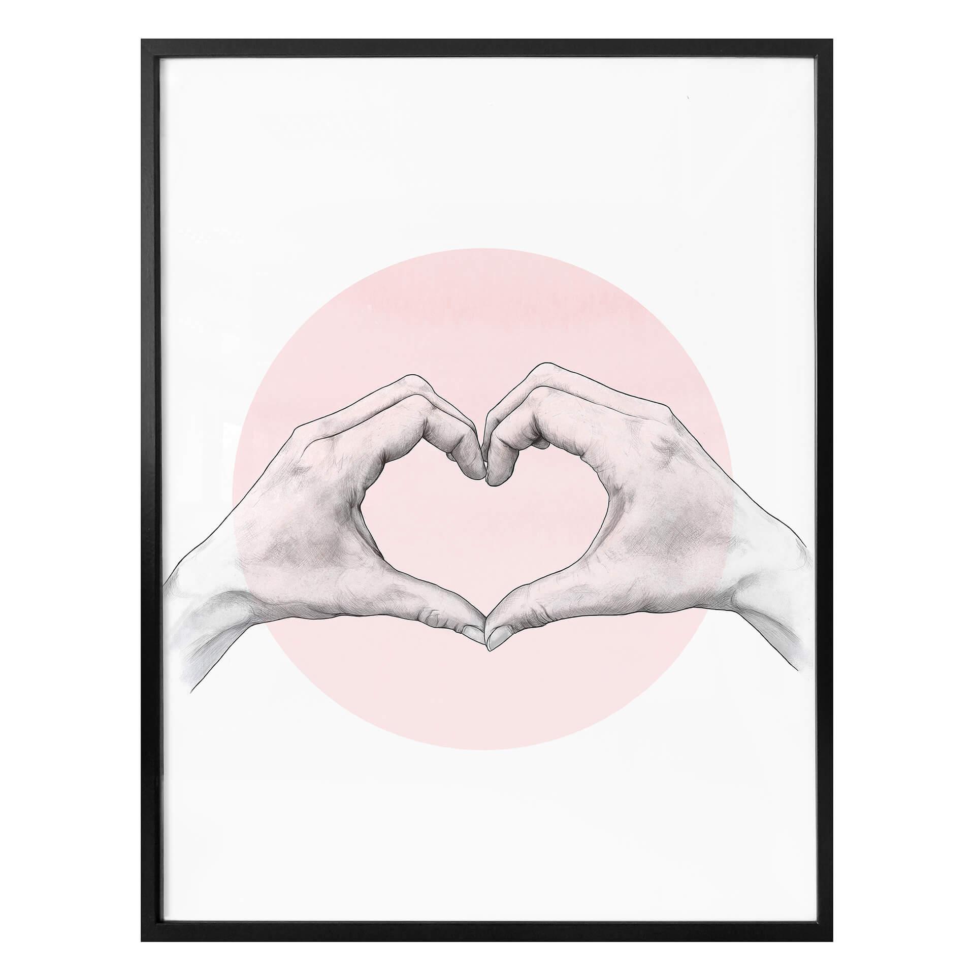 Póster Graves - Corazón en mano