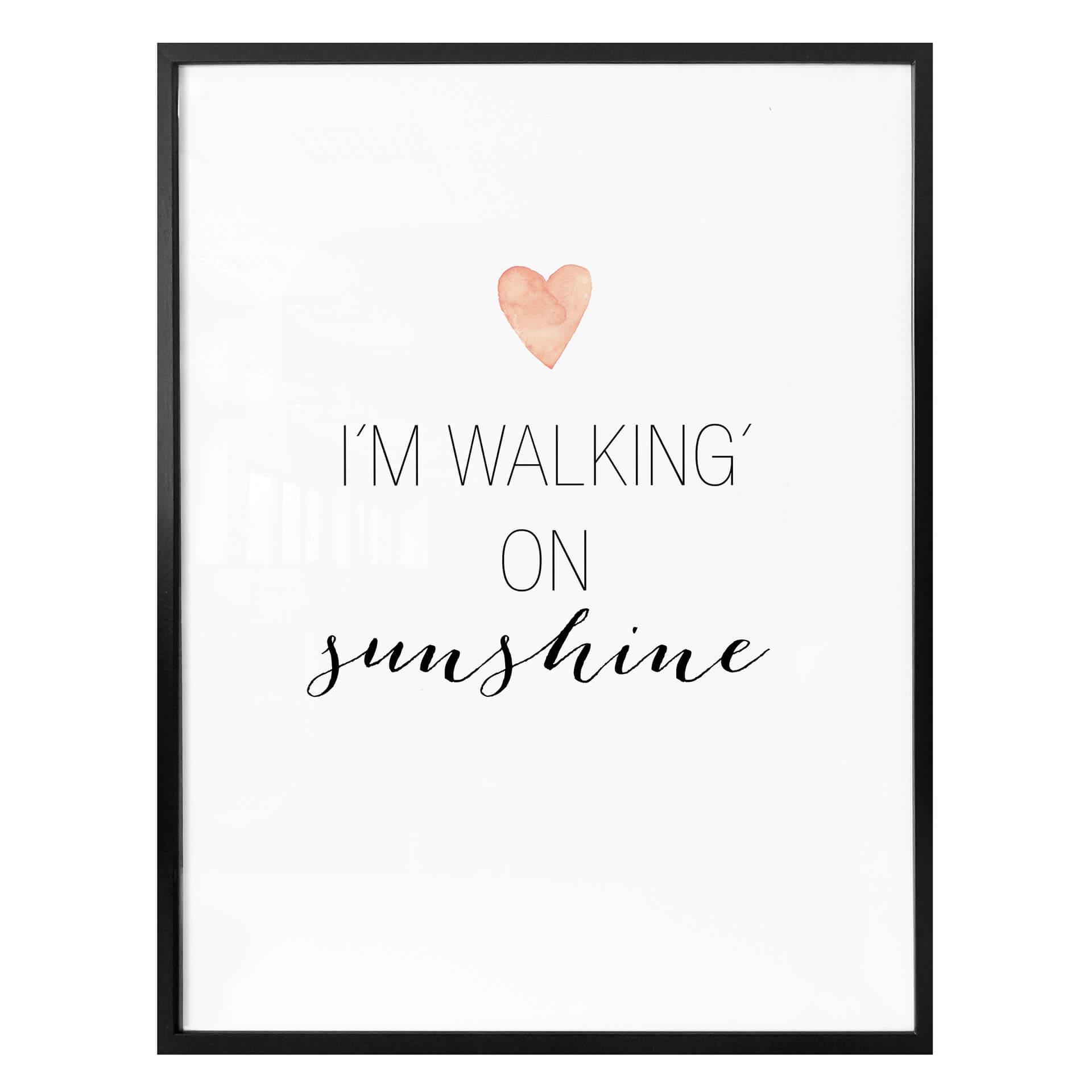 Póster Confeti y Nata - I'm walking on sunshine