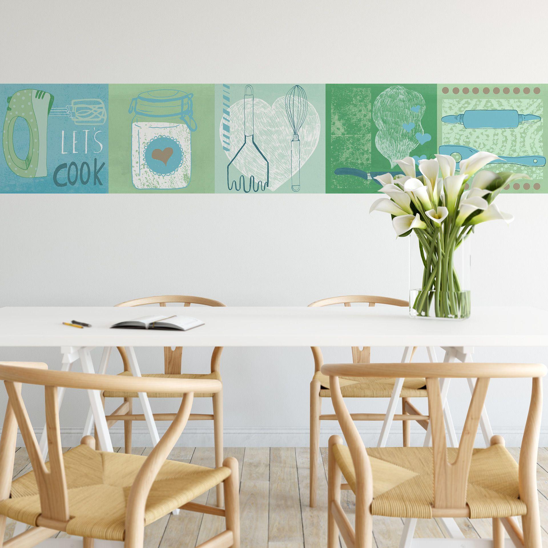 Papier peint photo Loske - Dans la cuisine - Panorama - 48x260 cm