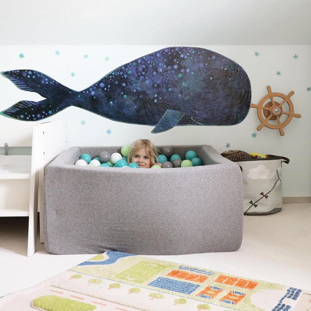 Sticker mural Blanz – Baleine