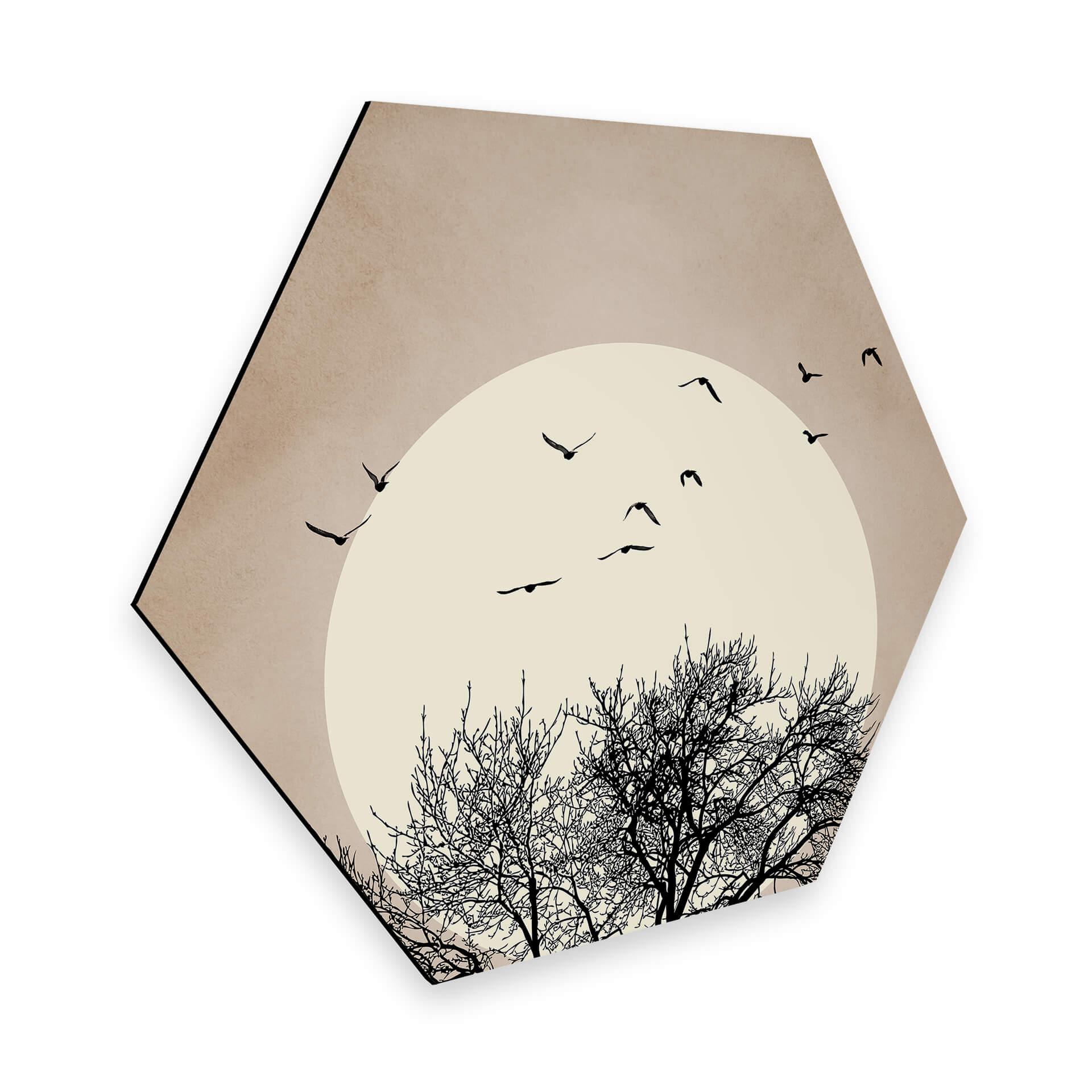 Hexagon Dibond Kubistika - Dreaming of Winter