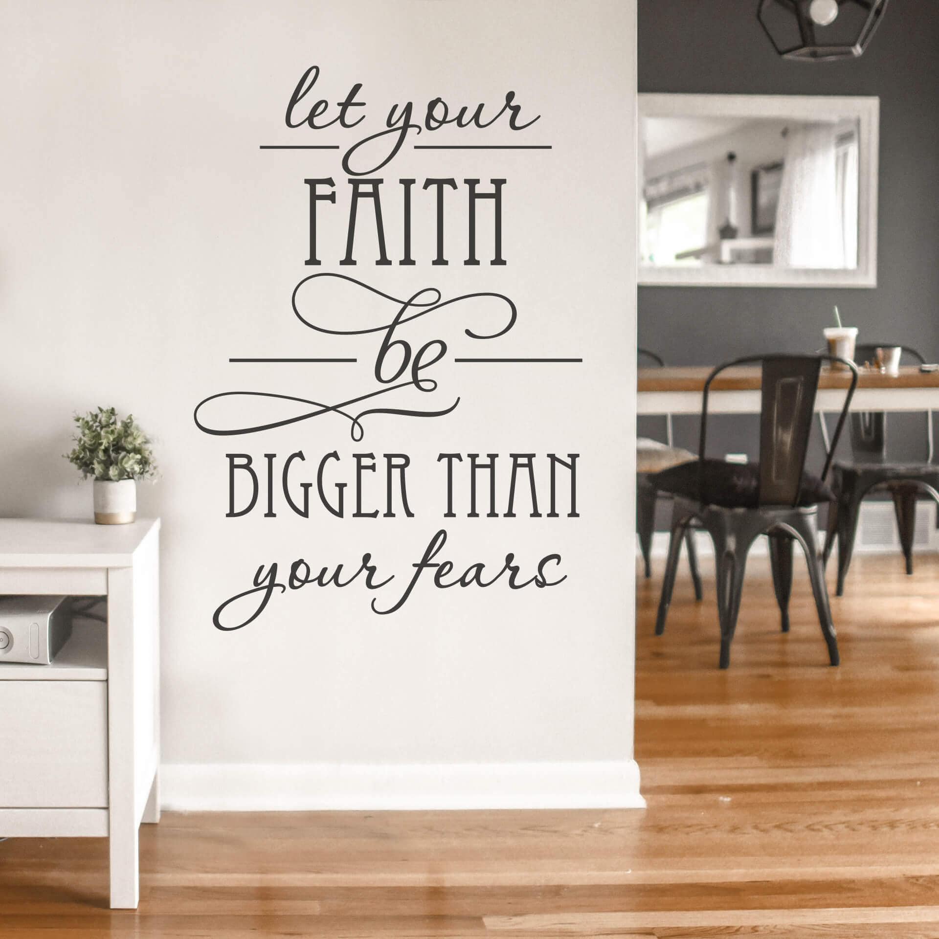 Wallsticker -  Let your Faith...
