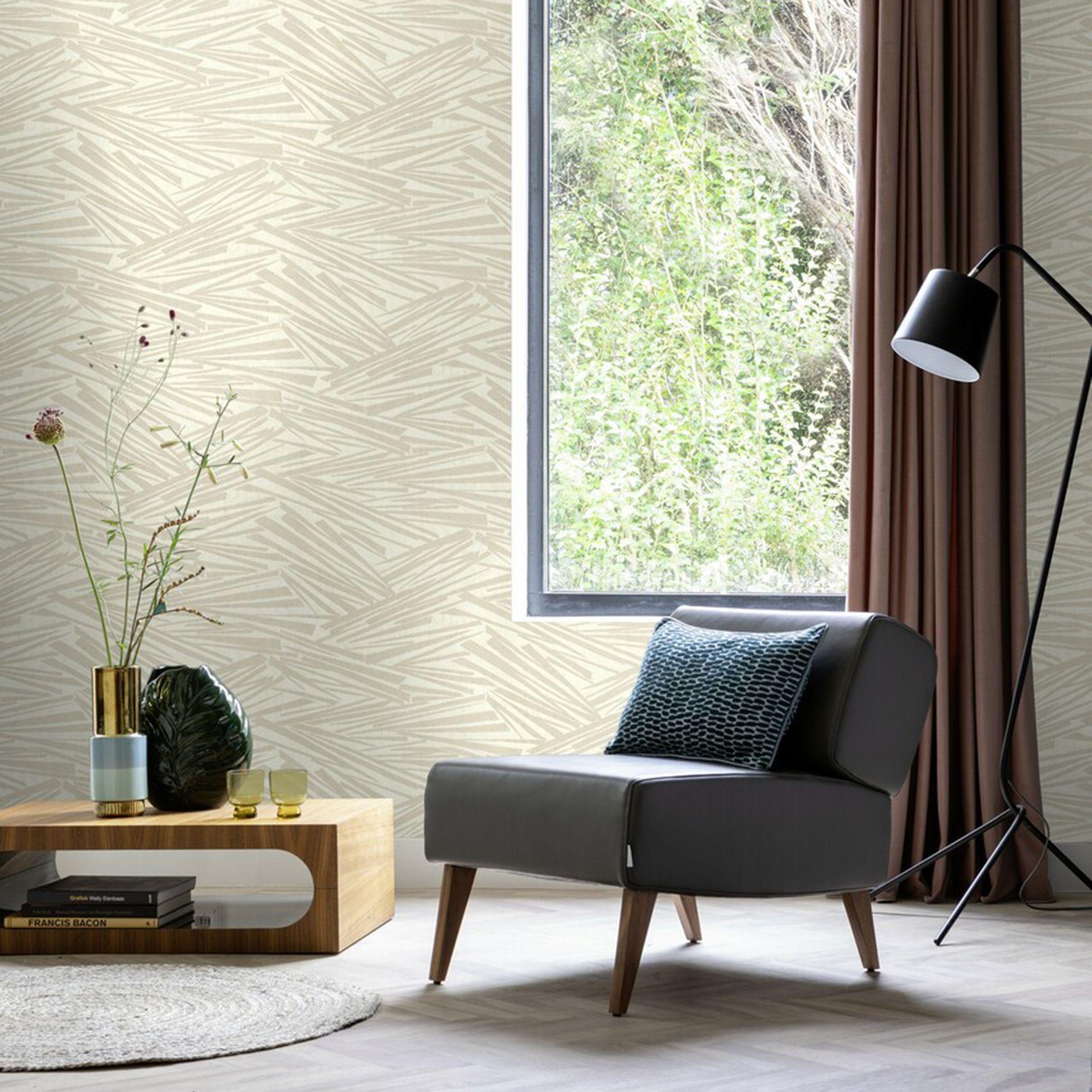 stribet tapet, ikke-vævet tapet Sky Lounge pearl metallic