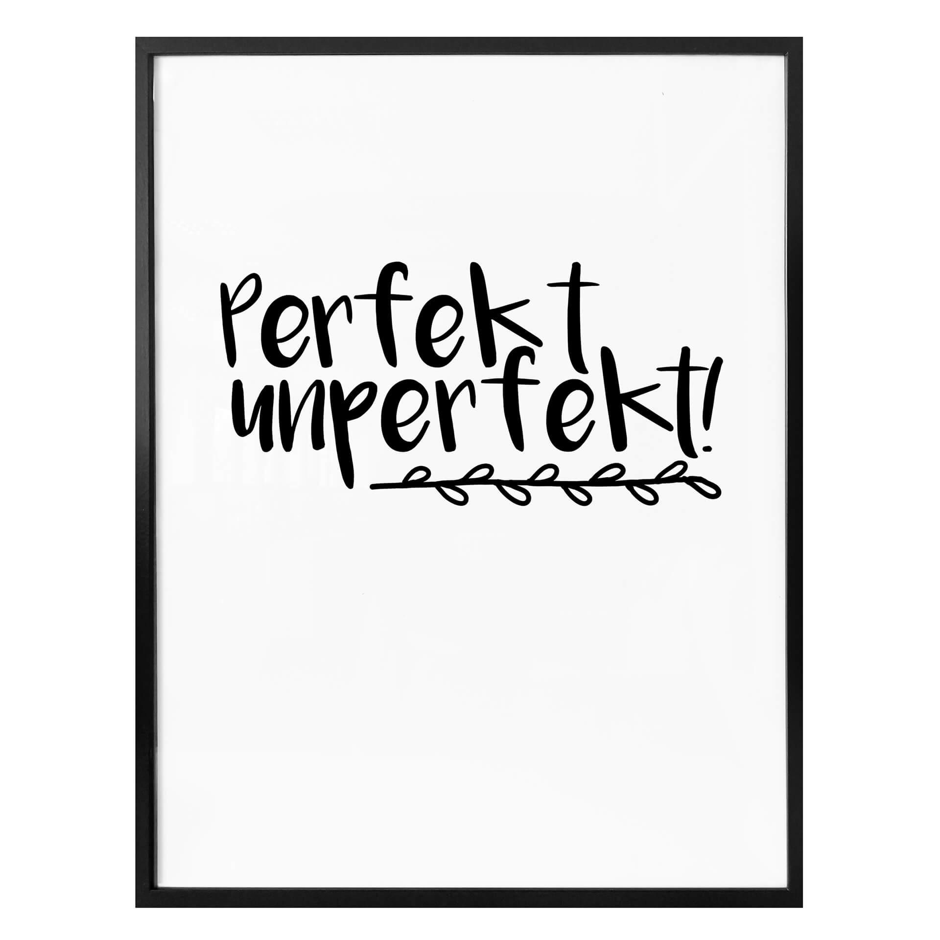 Póster Perfectamente imperfecto