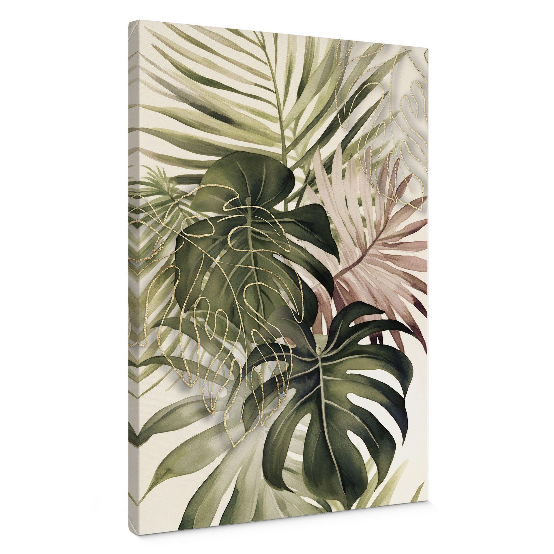 Lienzo hojas tropicales Boho - Haase