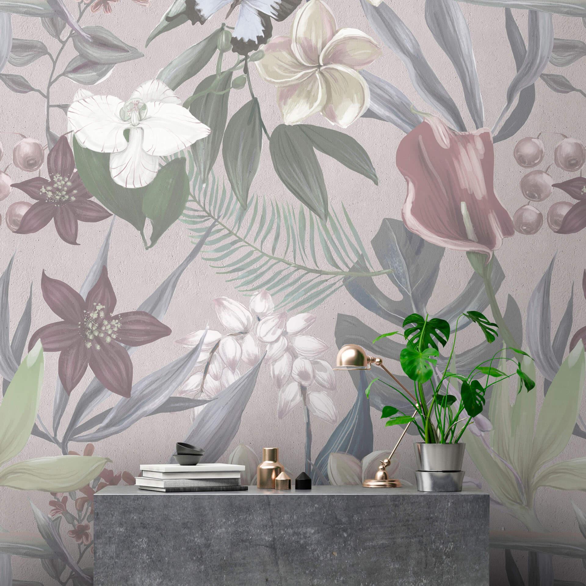 Livingwalls Fototapet Walls by Patel Orchid Garden 1